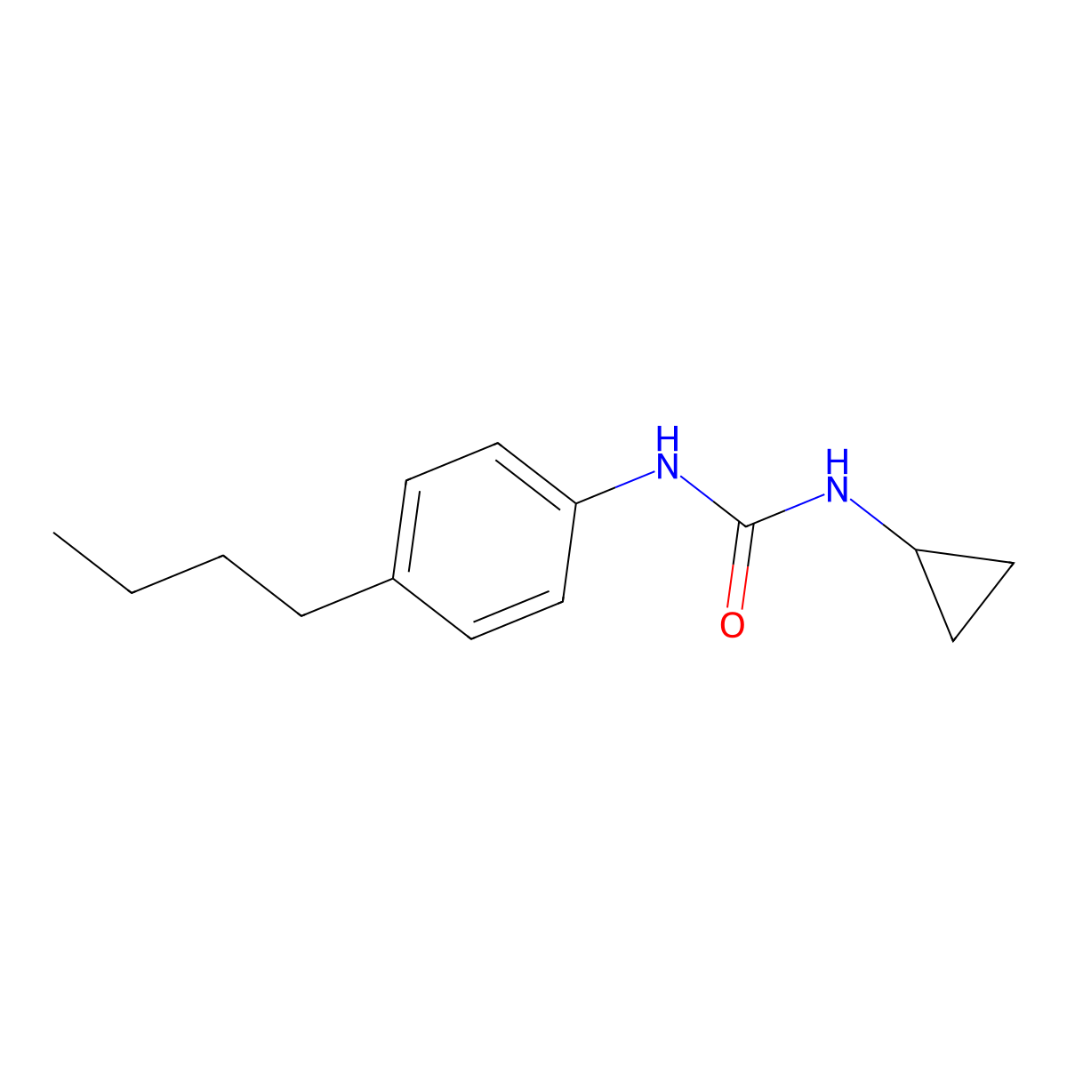 1-(4-Butylphenyl)-3-cyclopropylurea molecular structure, CAS 64393-34-6