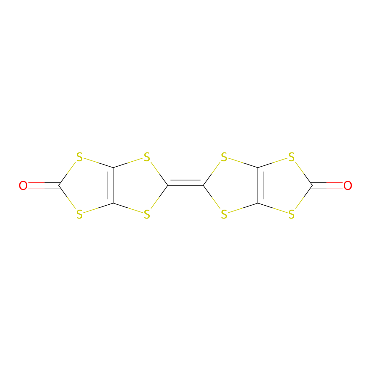 Bis(carbonyldithio)tetrathiafulvalene molecular structure, CAS 64394-47-4