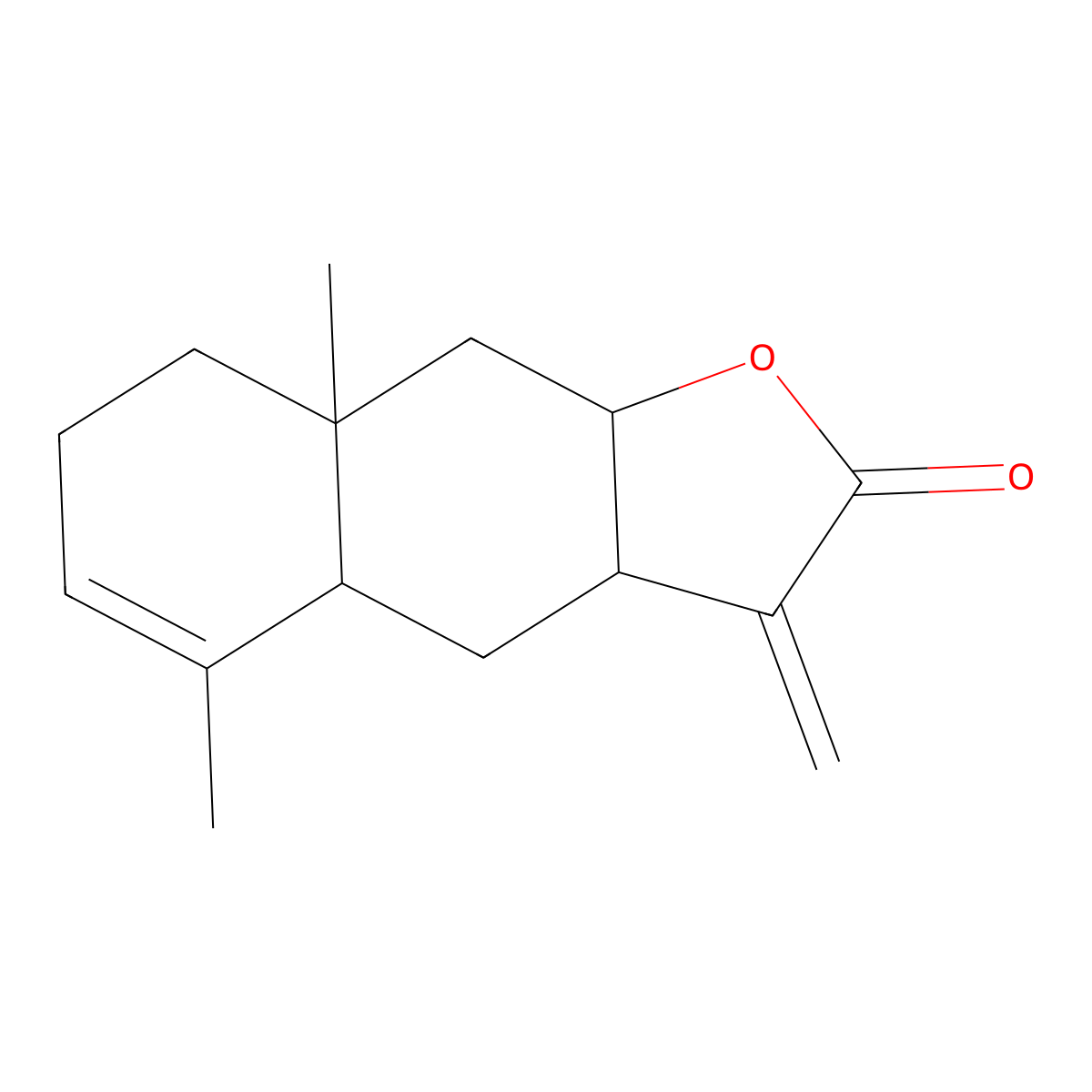 Isoalloalantolactone molecular structure, CAS 64395-76-2