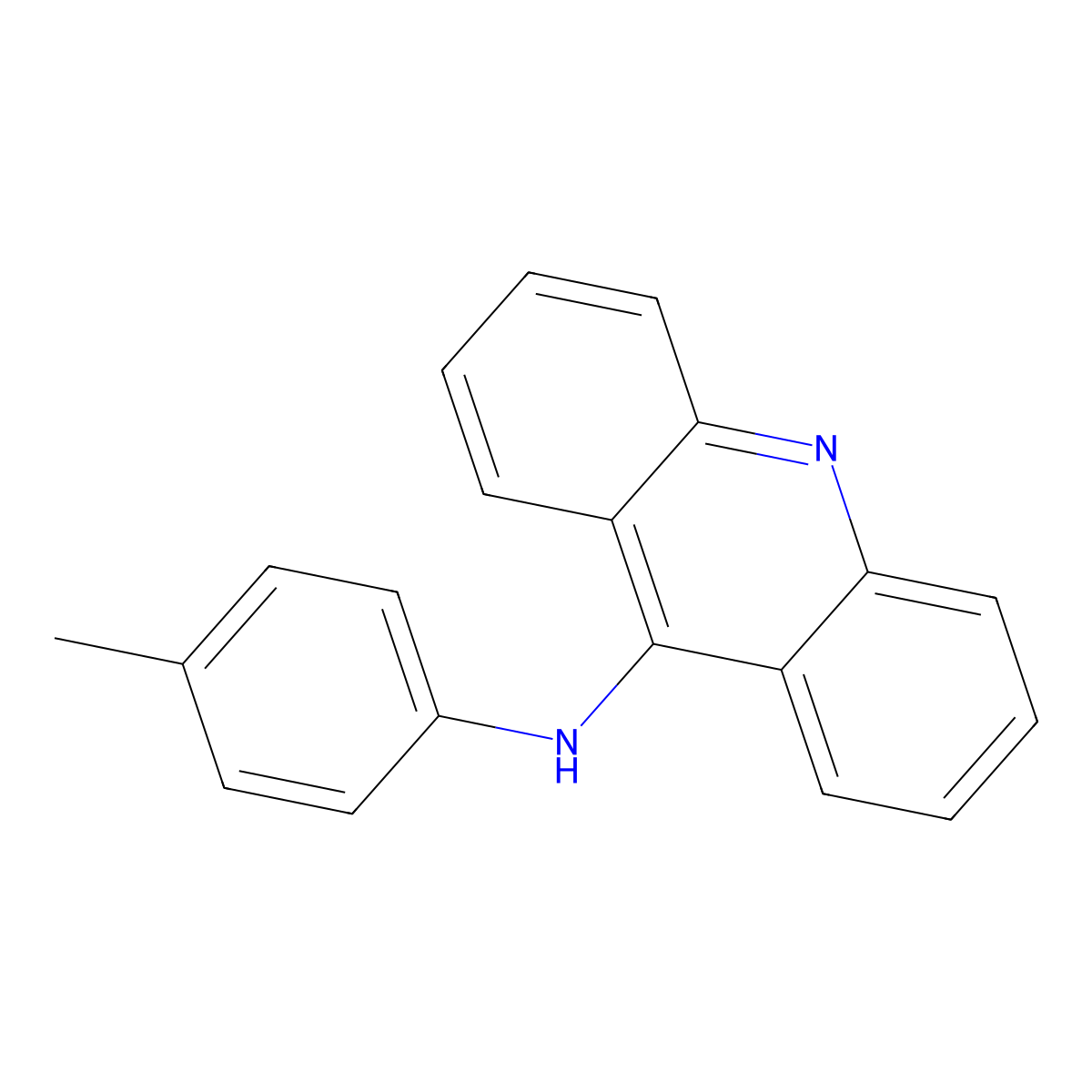 9-(4-Methylanilino)-acridine molecular structure, CAS 64398-07-8