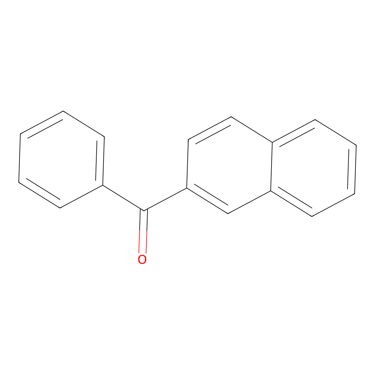 Methanone, 2-naphthalenylphenyl- molecular structure, CAS 644-13-3
