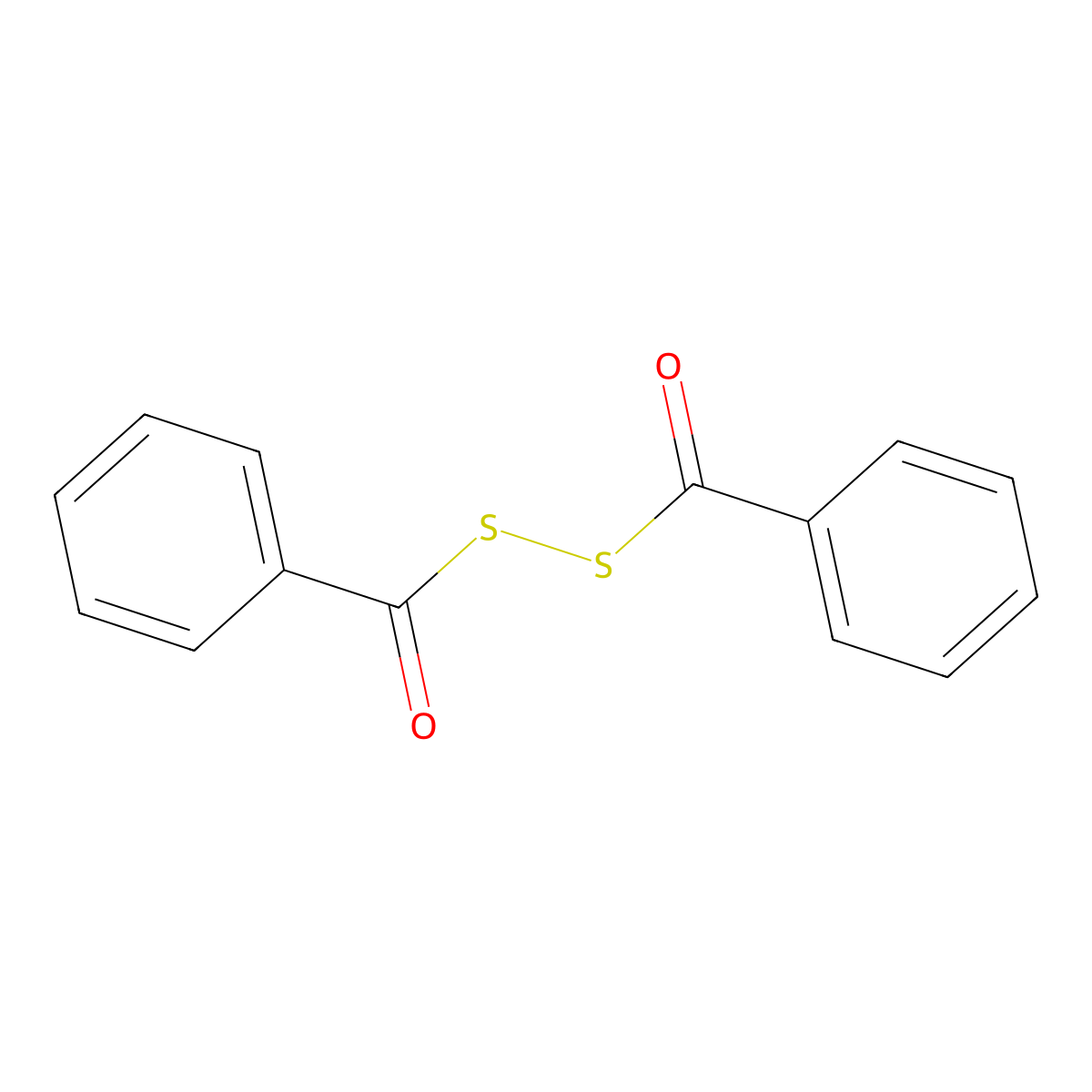 Benzoyl disulfide molecular structure, CAS 644-32-6