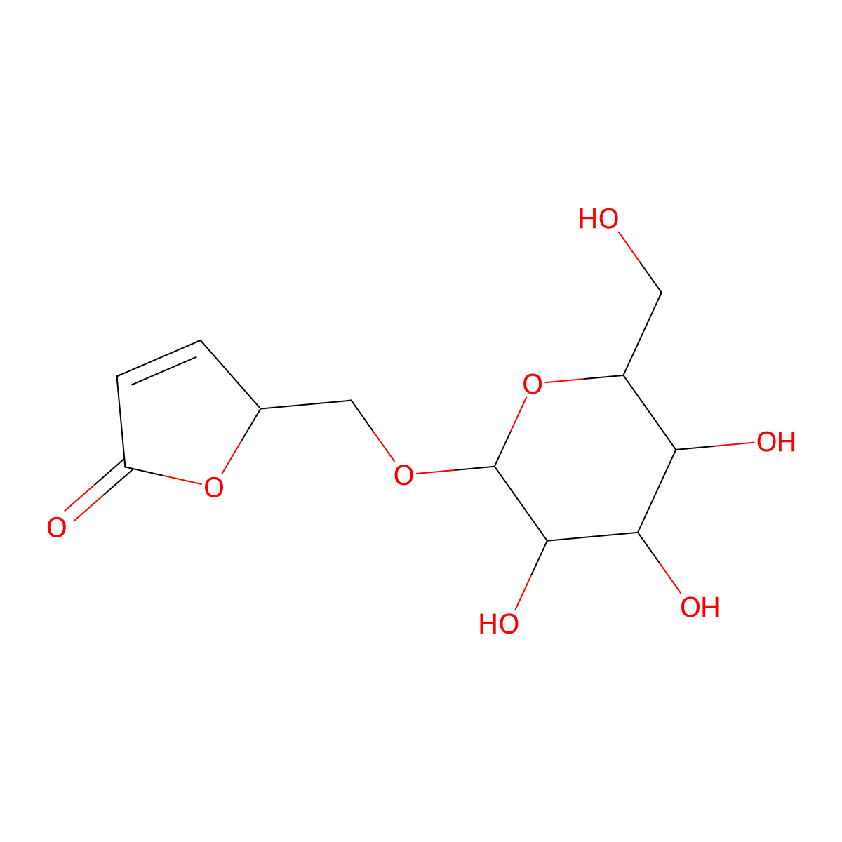 Ranunculin molecular structure, CAS 644-69-9