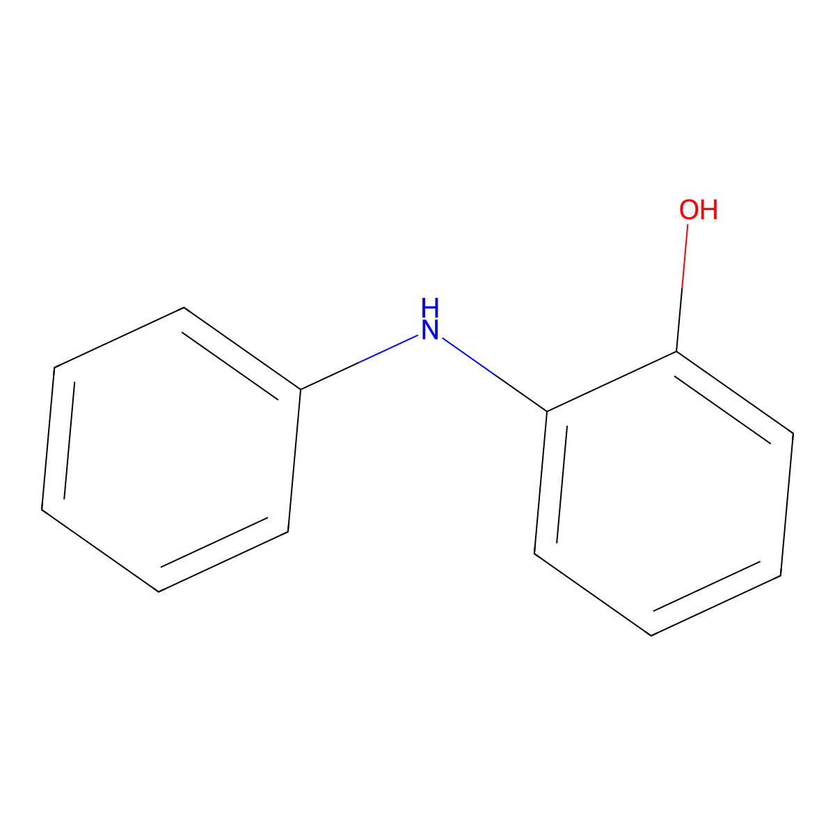 2-(Phenylamino)phenol molecular structure, CAS 644-71-3