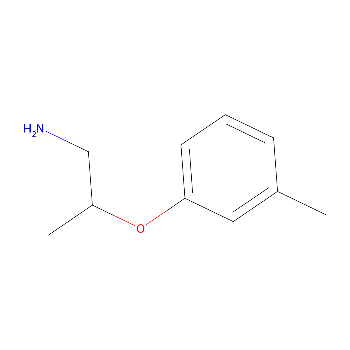 2-(3-Methylphenoxy)propan-1-amine molecular structure, CAS 6440-88-6