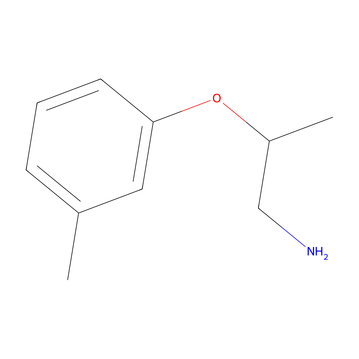2-(3-Methylphenoxy)propan-1-amine molecular structure, CAS 6440-88-6