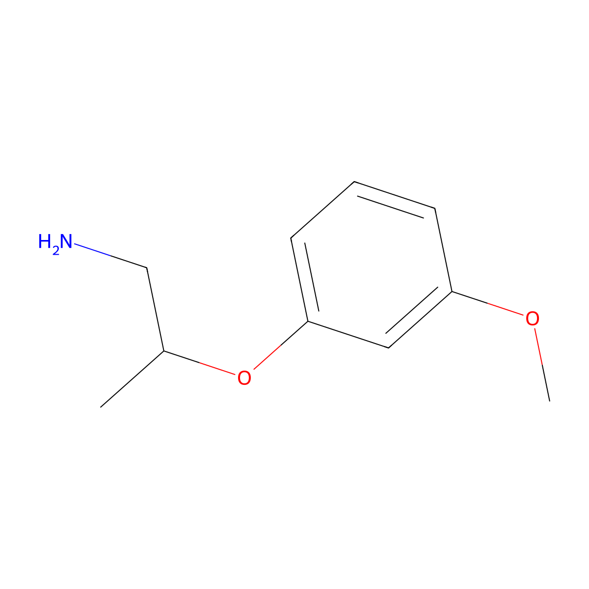 1-[(1-Aminopropan-2-YL)oxy]-3-methoxybenzene molecular structure, CAS 6440-96-6