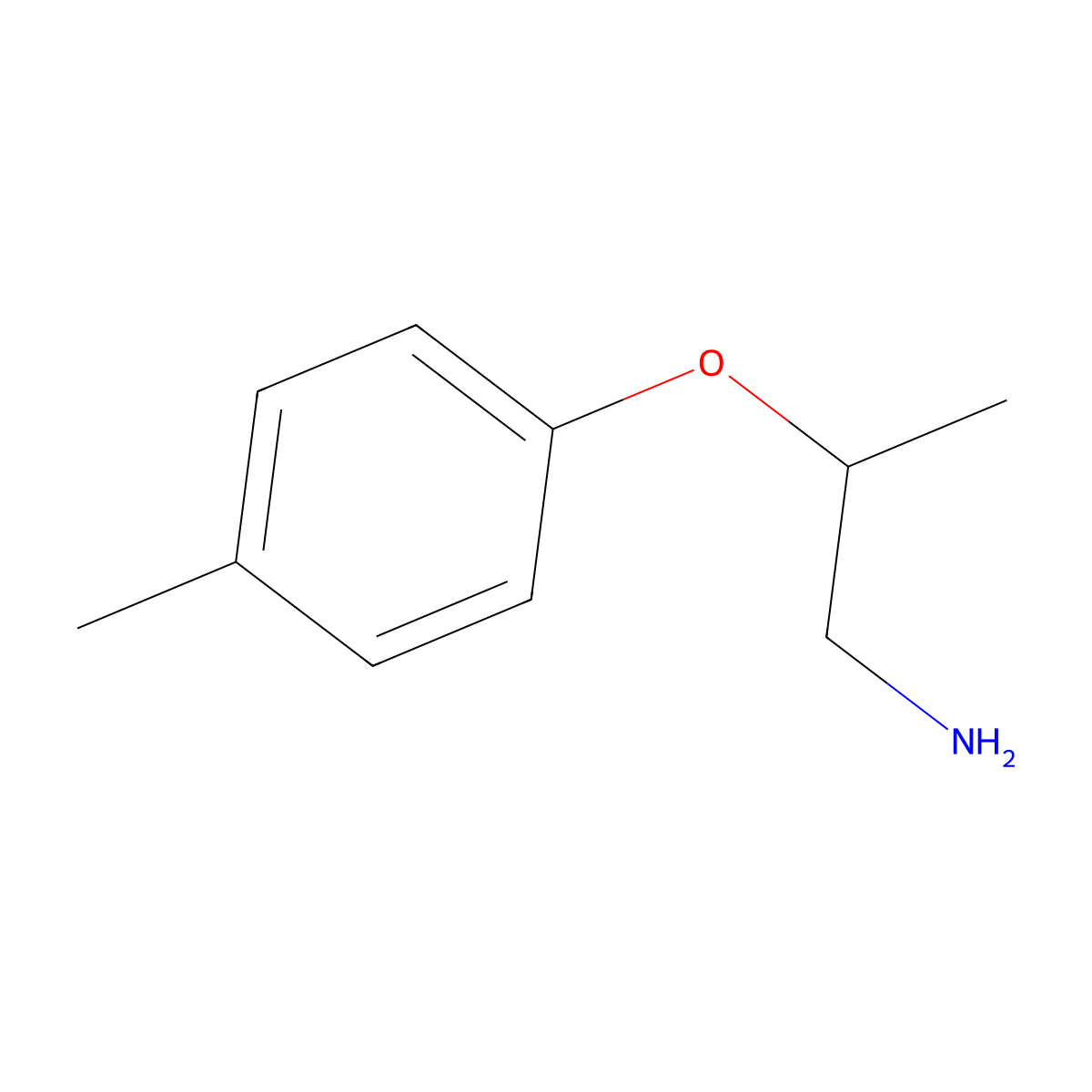 2-(4-Methylphenoxy)propylamine molecular structure, CAS 6440-97-7