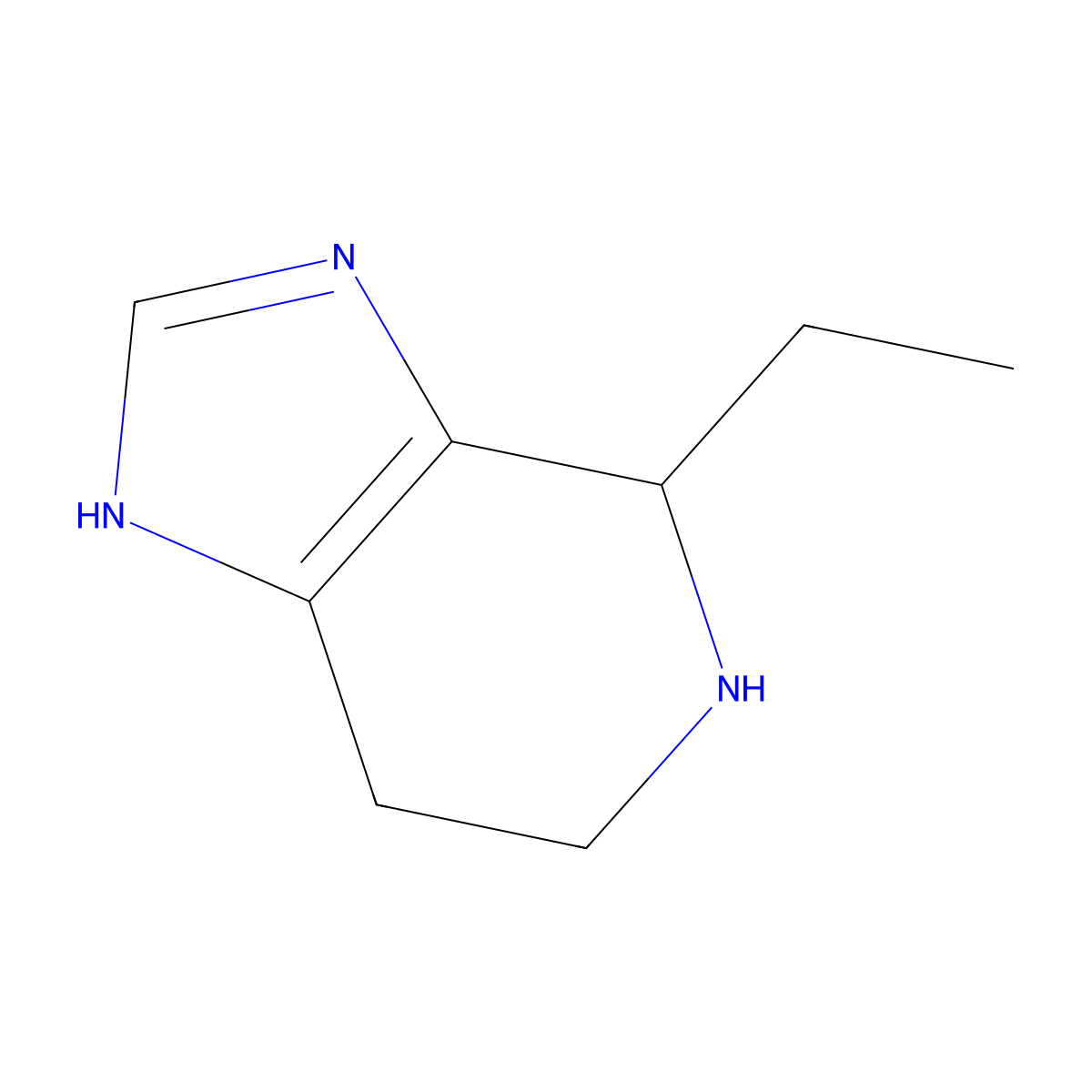 4-Ethyl-4,5,6,7-tetrahydro-3H-imidazo[4,5-c]pyridine molecular structure, CAS 64403-24-3