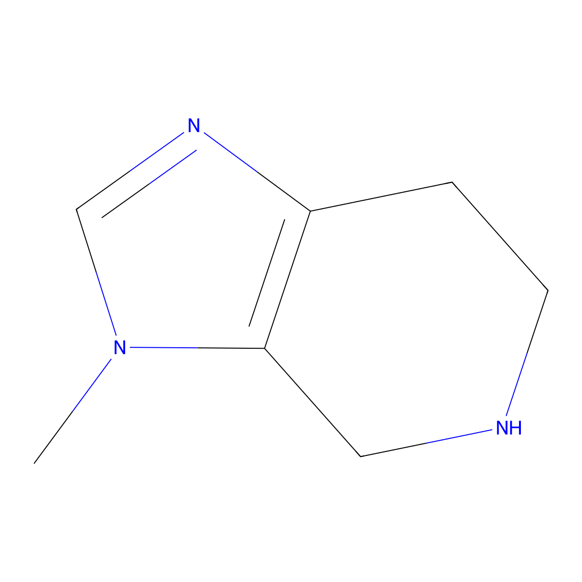 3-Methyl-4,5,6,7-tetrahydro-3H-imidazo[4,5-C]pyridine molecular structure, CAS 64403-25-4