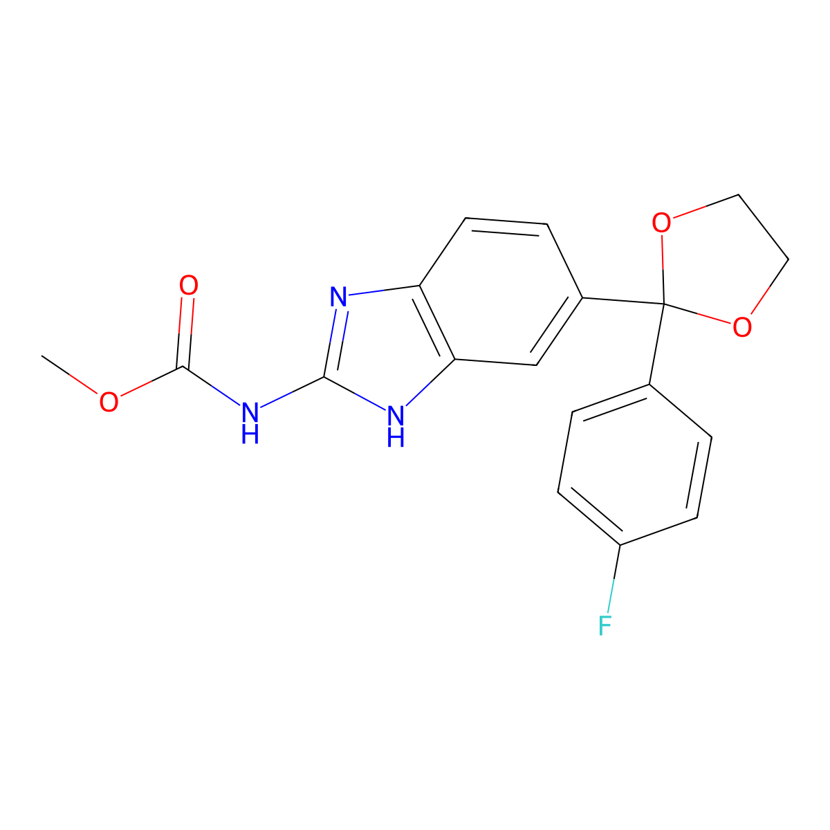Etibendazole molecular structure, CAS 64420-40-2