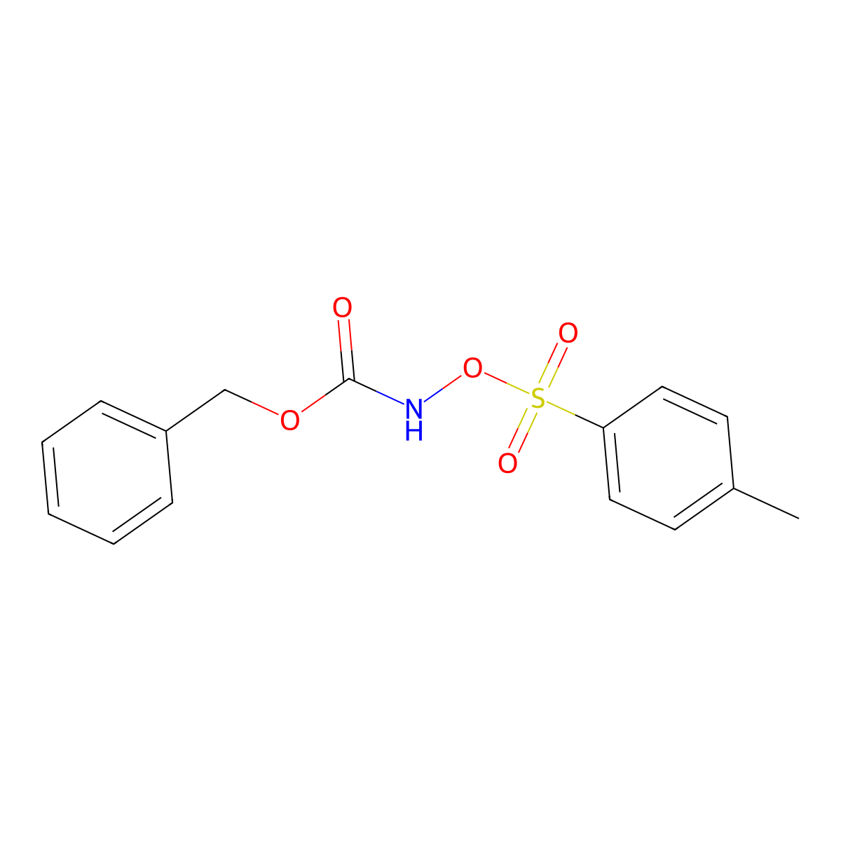 Benzyl tosyloxycarbamate molecular structure, CAS 64420-86-6