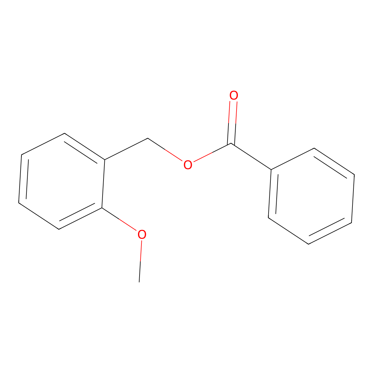 2-Methoxybenzyl Benzoate molecular structure, CAS 64421-25-6