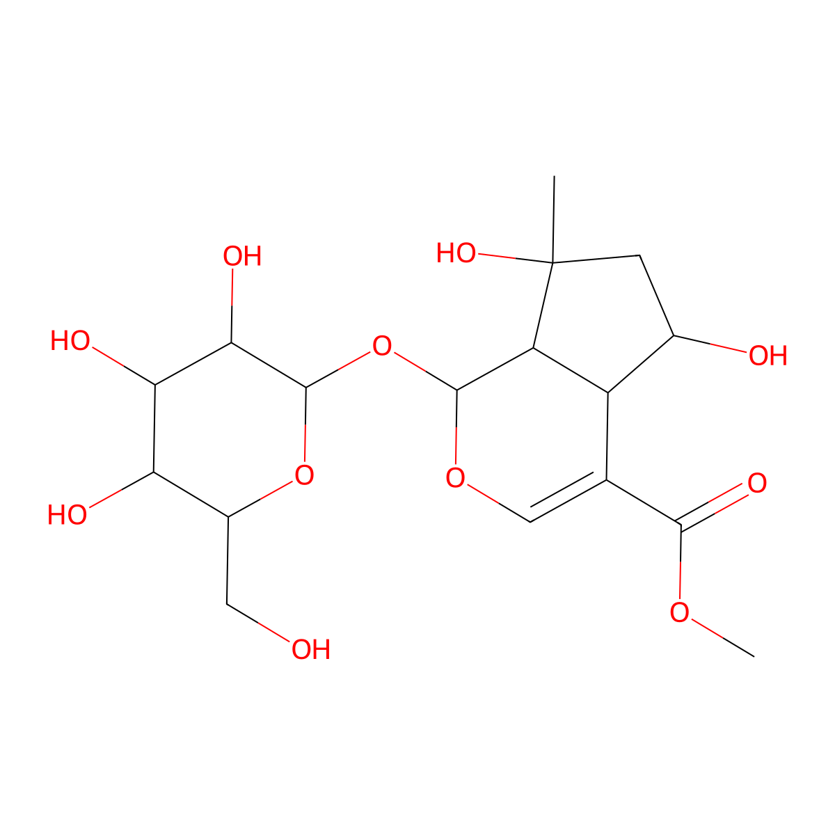 Shanzhiside Methyl Ester molecular structure, CAS 64421-28-9