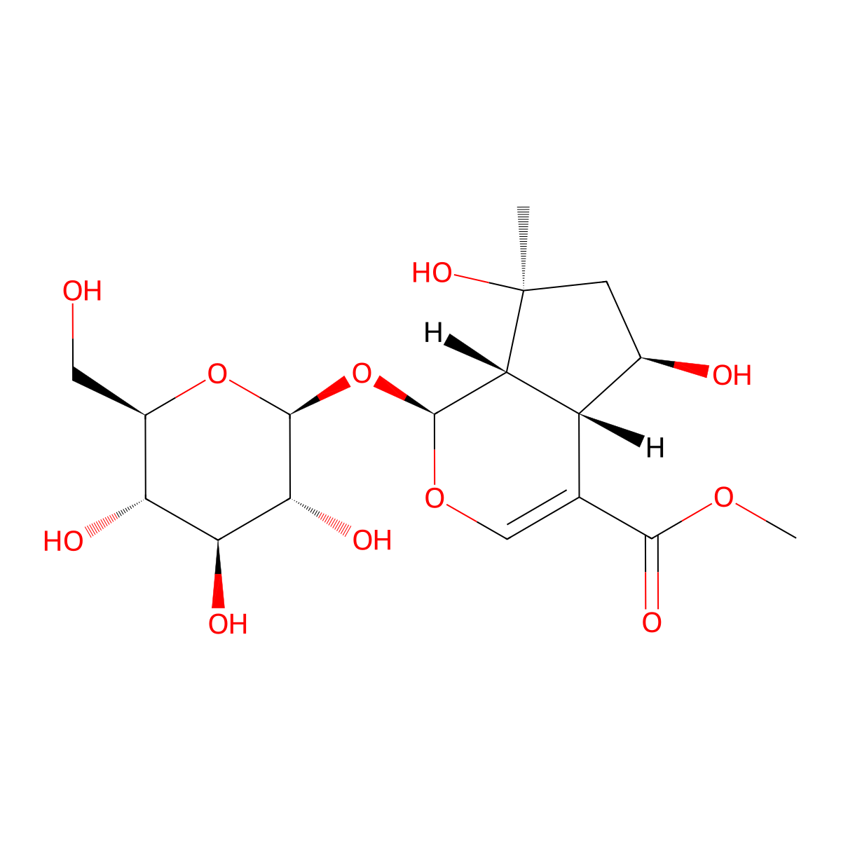 Shanzhiside Methyl Ester molecular structure, CAS 64421-28-9