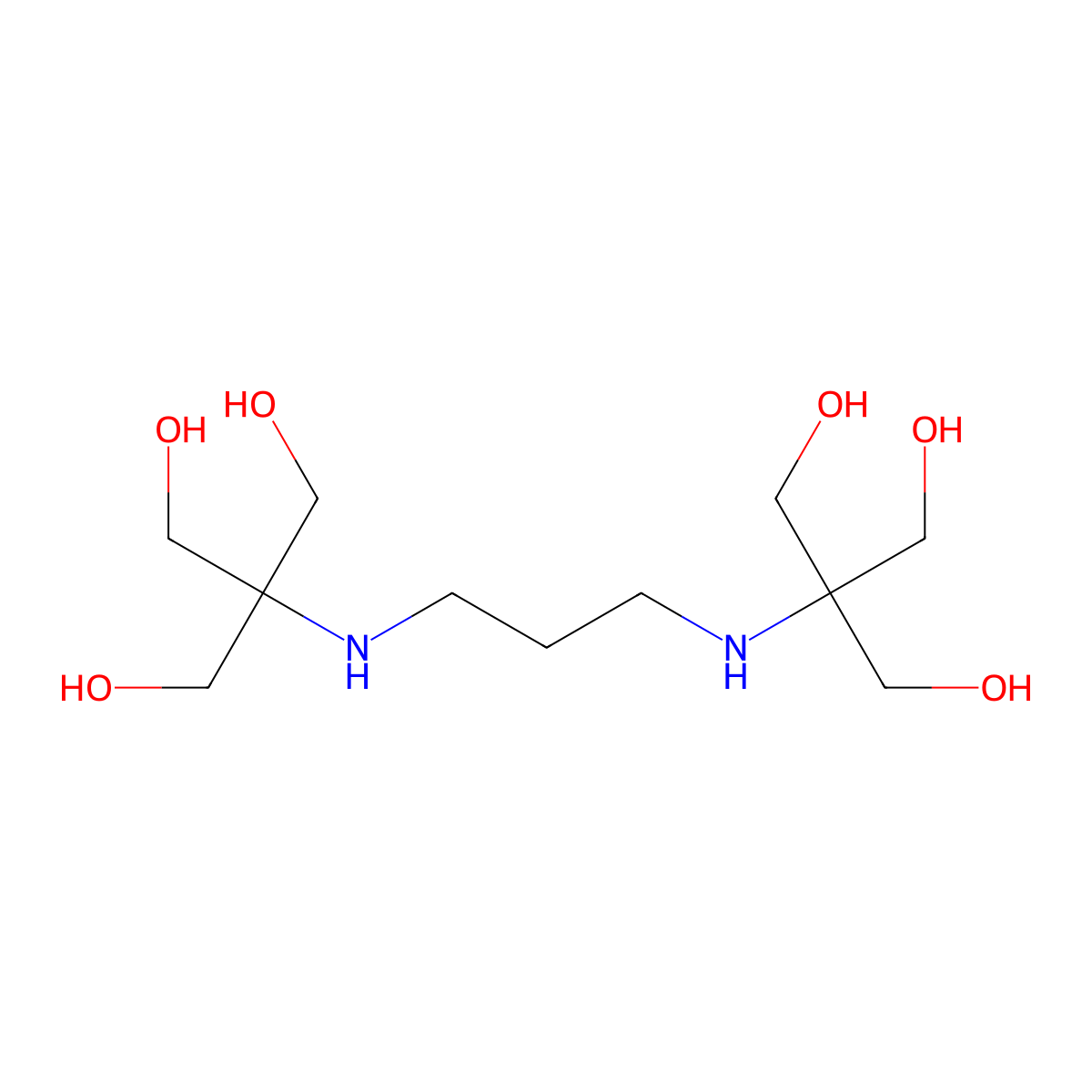 Bis-tris propane molecular structure, CAS 64431-96-5