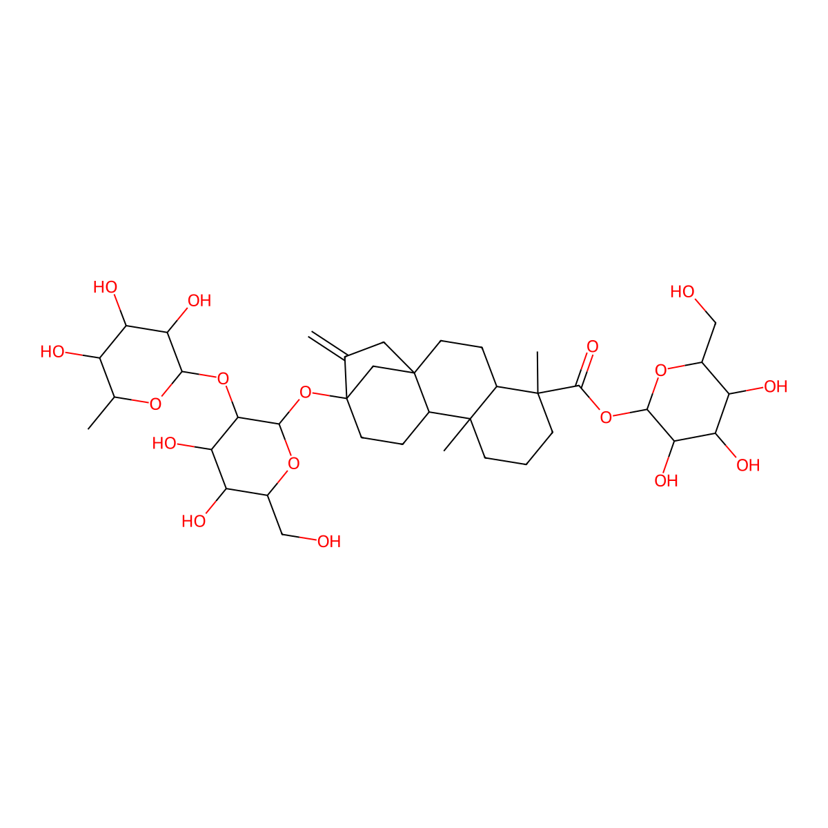 Dulcoside A molecular structure, CAS 64432-06-0