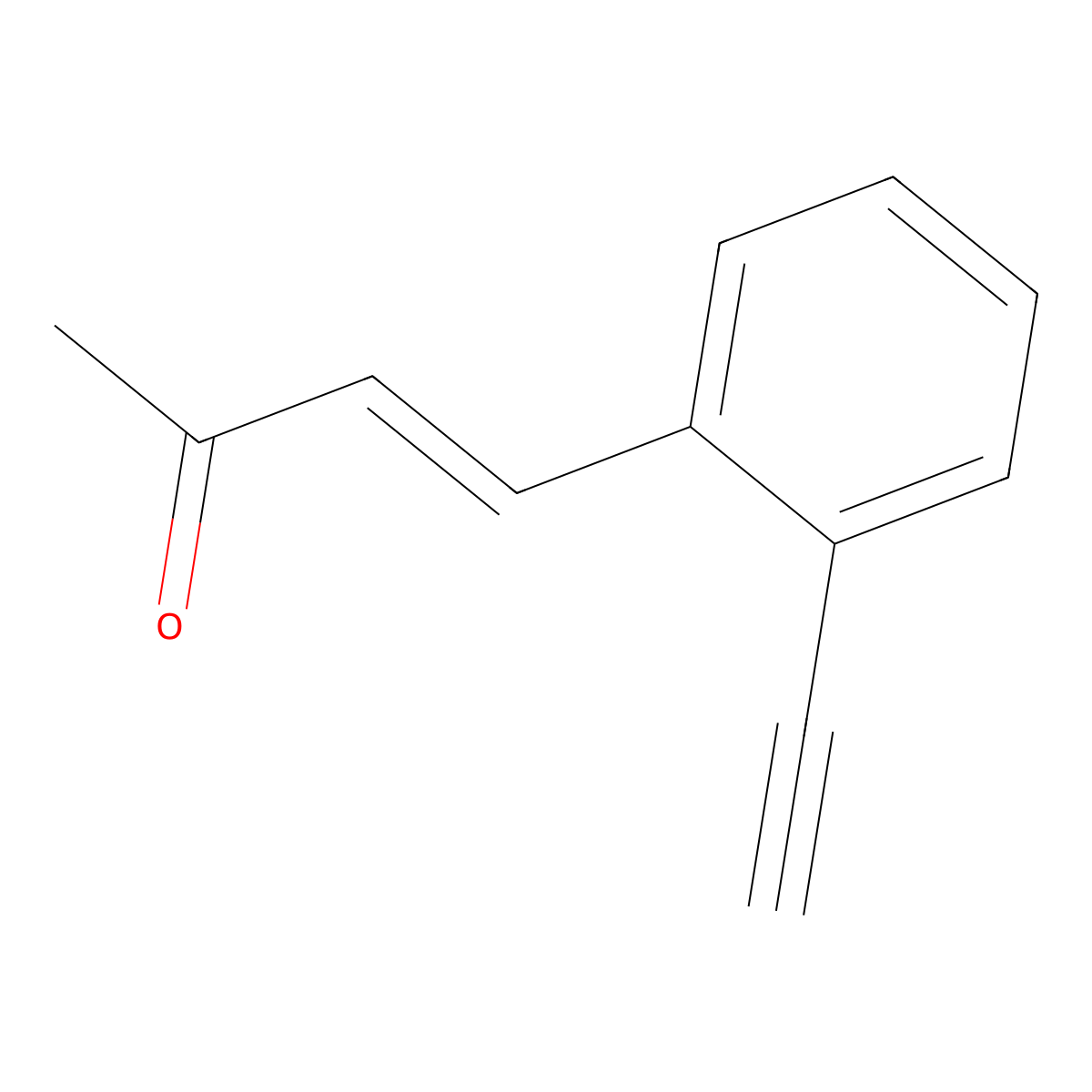 4-(2-Ethynylphenyl)but-3-en-2-one molecular structure, CAS 64432-74-2