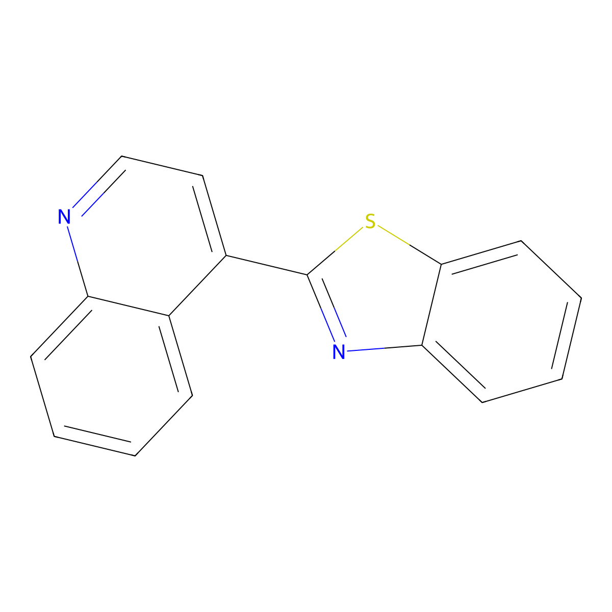 4-(1,3-Benzothiazol-2-yl)quinoline molecular structure, CAS 64434-97-5