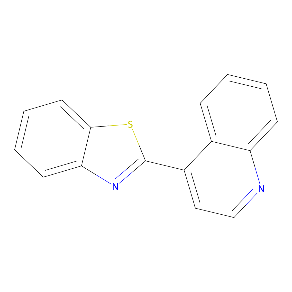 4-(1,3-Benzothiazol-2-yl)quinoline molecular structure, CAS 64434-97-5