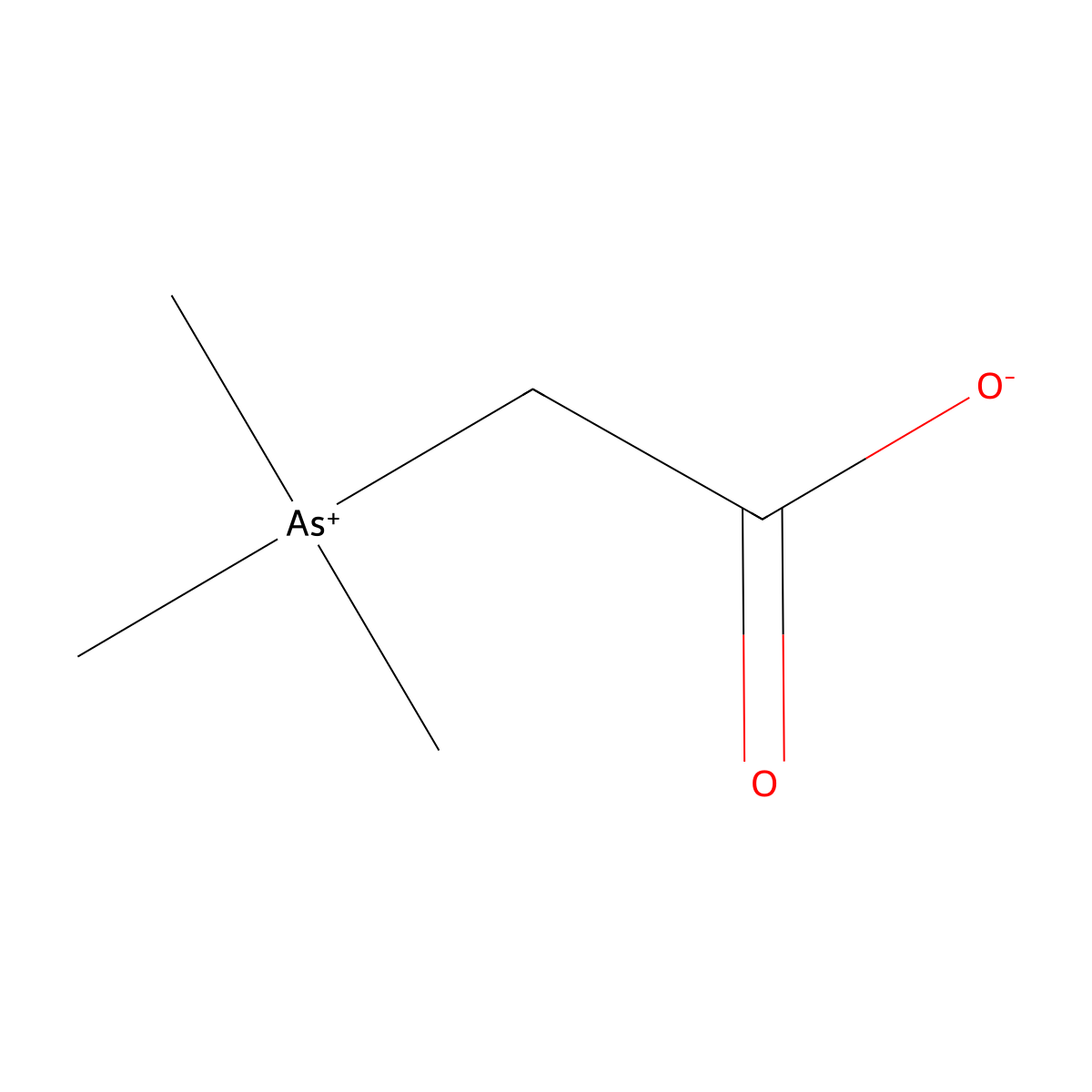 Arsenobetaine molecular structure, CAS 64436-13-1