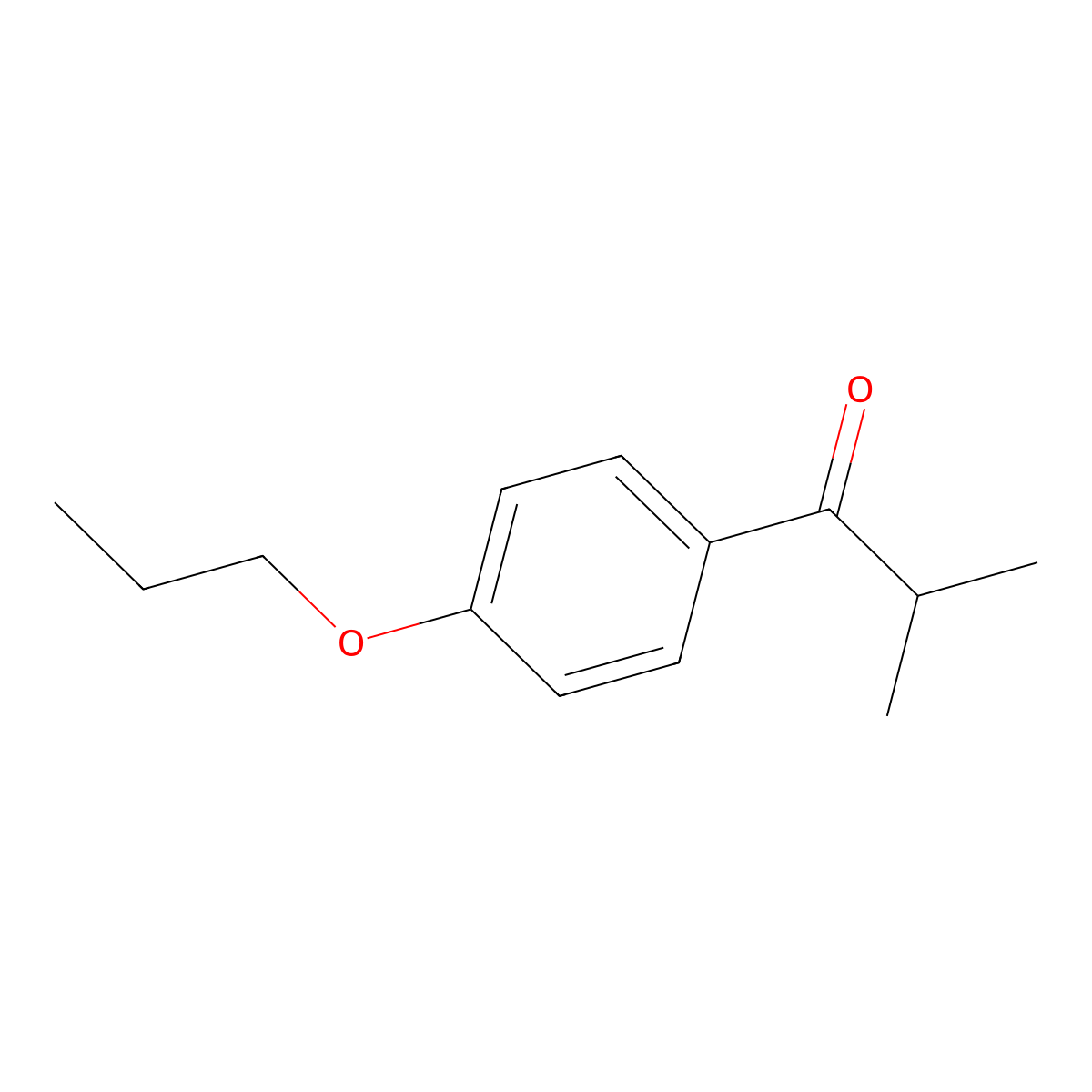 4'-Propoxy-2-methylpropiophenone molecular structure, CAS 64436-60-8