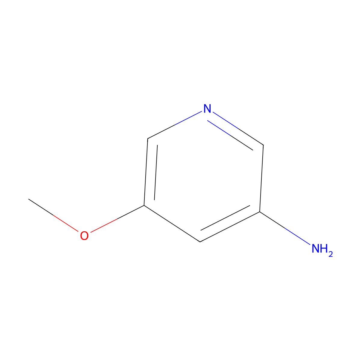 5-Methoxypyridin-3-ylamine molecular structure, CAS 64436-92-6