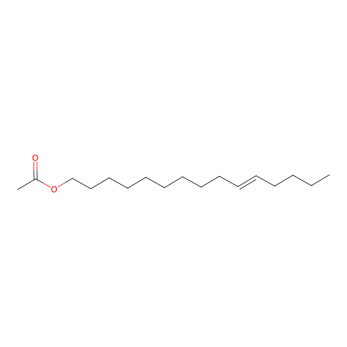 Pentadec-10-enyl acetate molecular structure, CAS 64437-43-0
