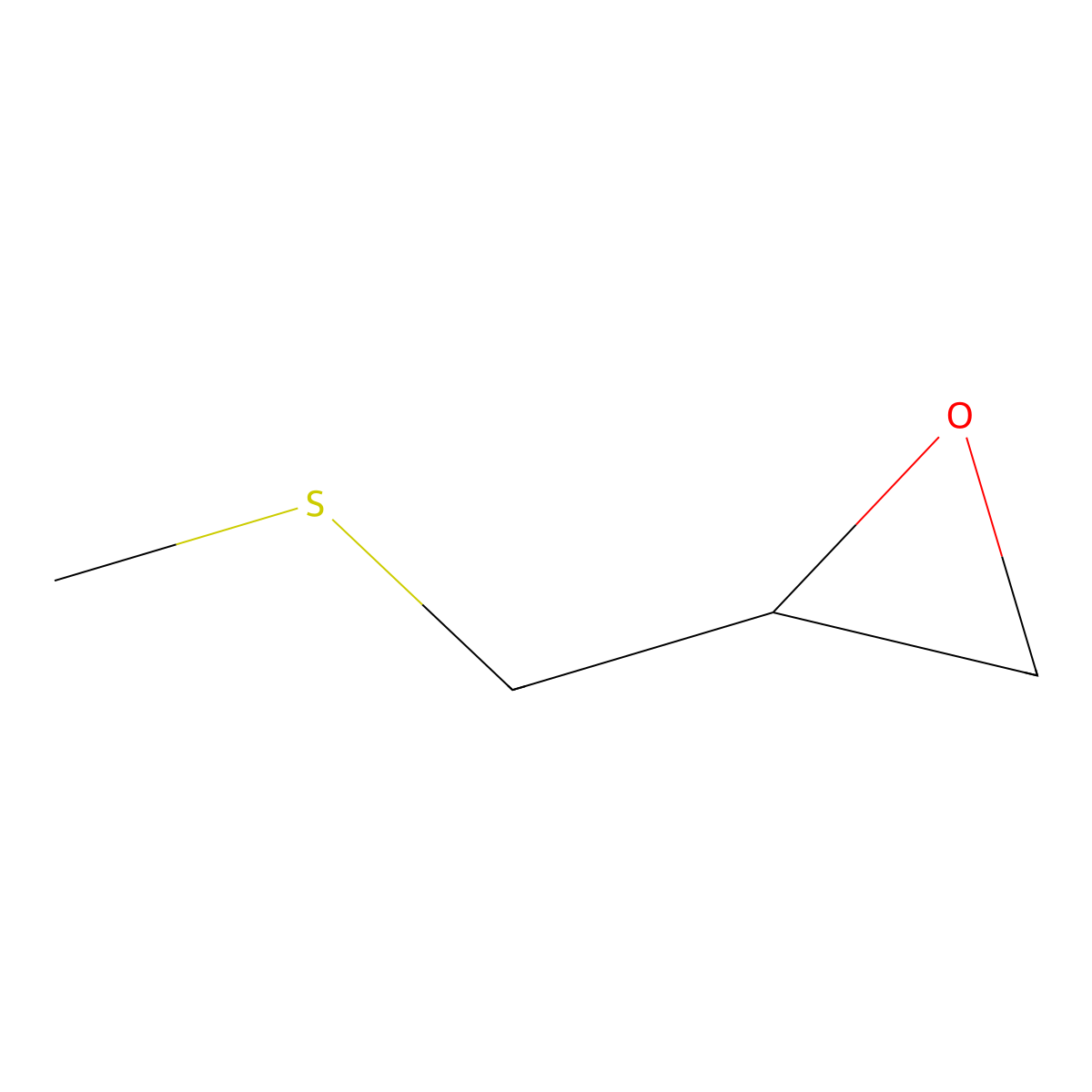 (2S)-2-[(Methylsulfanyl)methyl]oxirane molecular structure, CAS 64448-82-4