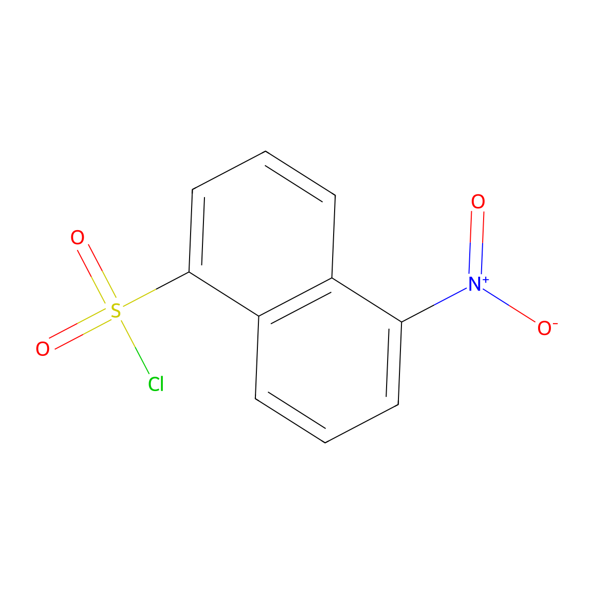 5-Nitronaphthalene-1-sulfonyl chloride molecular structure, CAS 64451-90-7