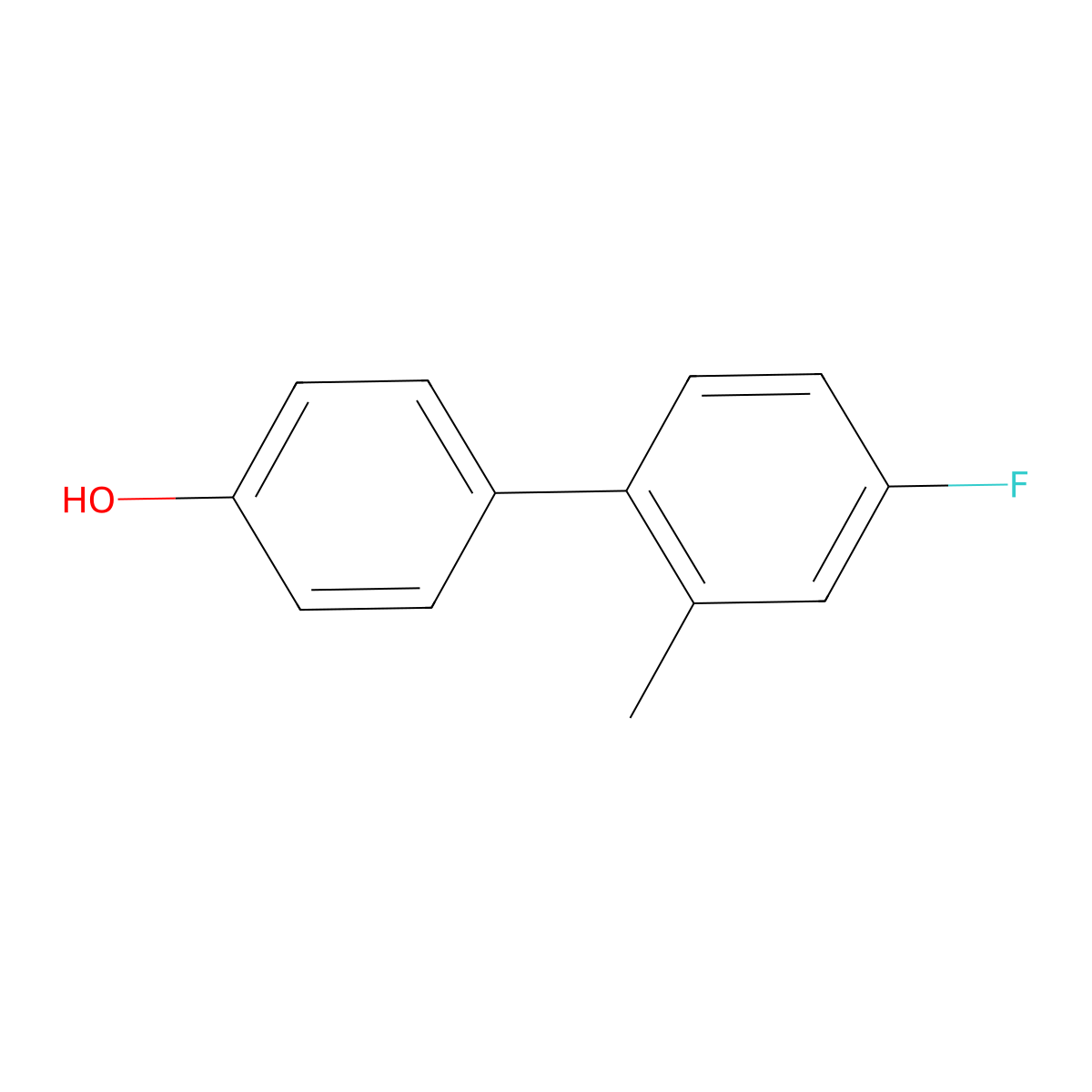 4'-Fluoro-2'-methyl[1,1'-biphenyl]-4-ol molecular structure, CAS 64465-55-0