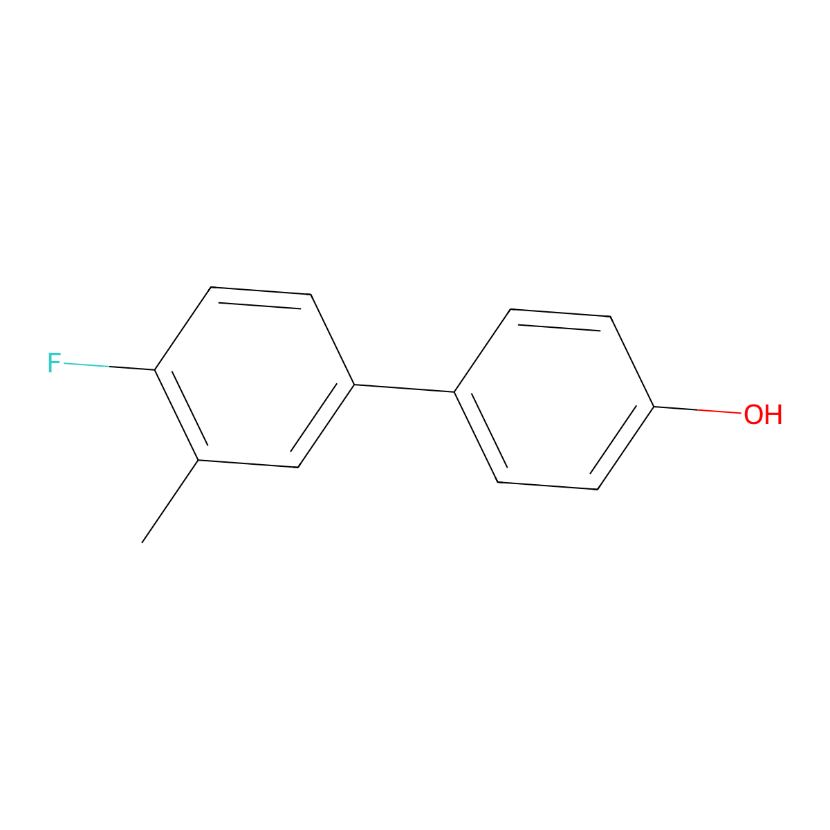 4'-Fluoro-3'-methyl-[1,1'-biphenyl]-4-ol molecular structure, CAS 64465-60-7