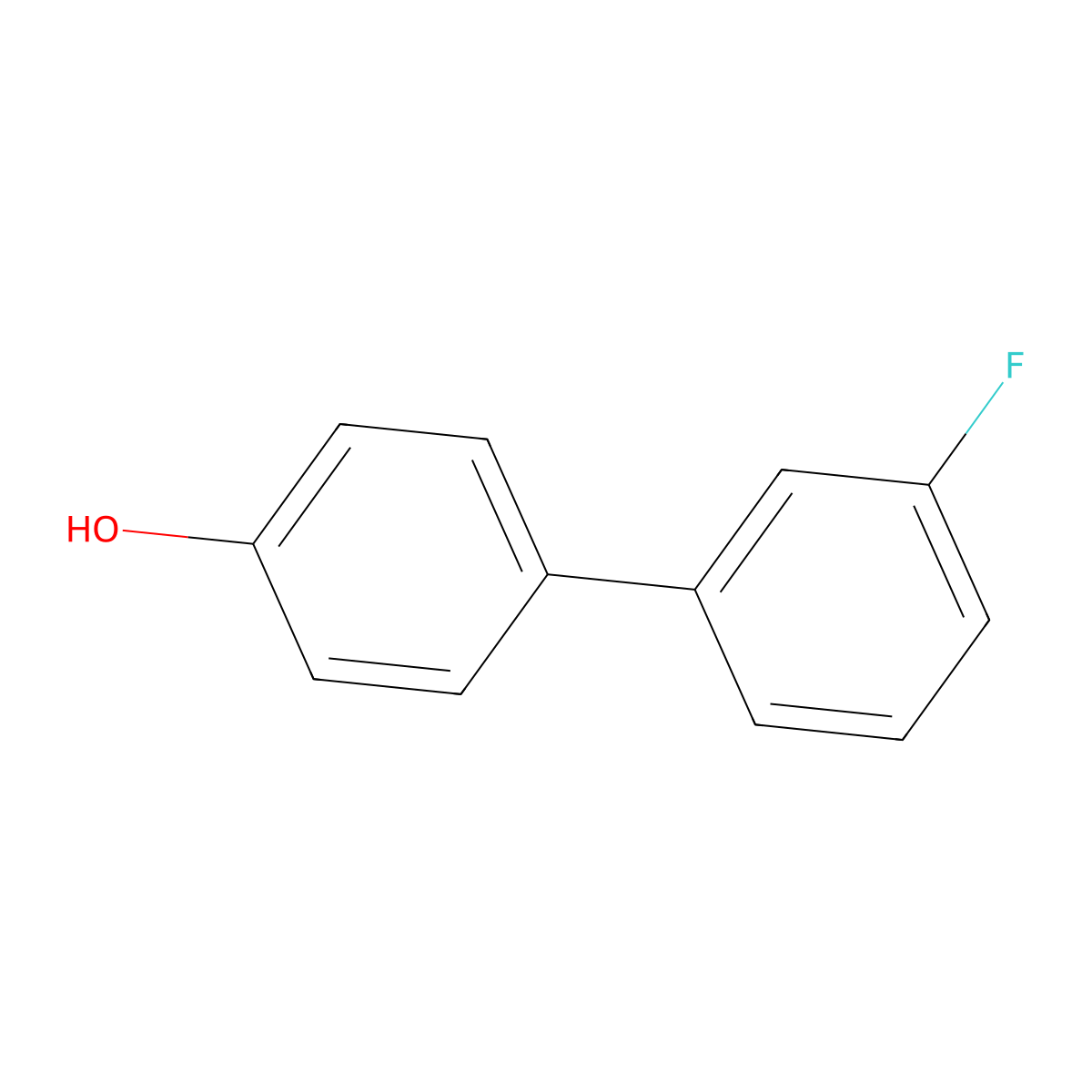 4-(3-Fluorophenyl)phenol molecular structure, CAS 64465-61-8