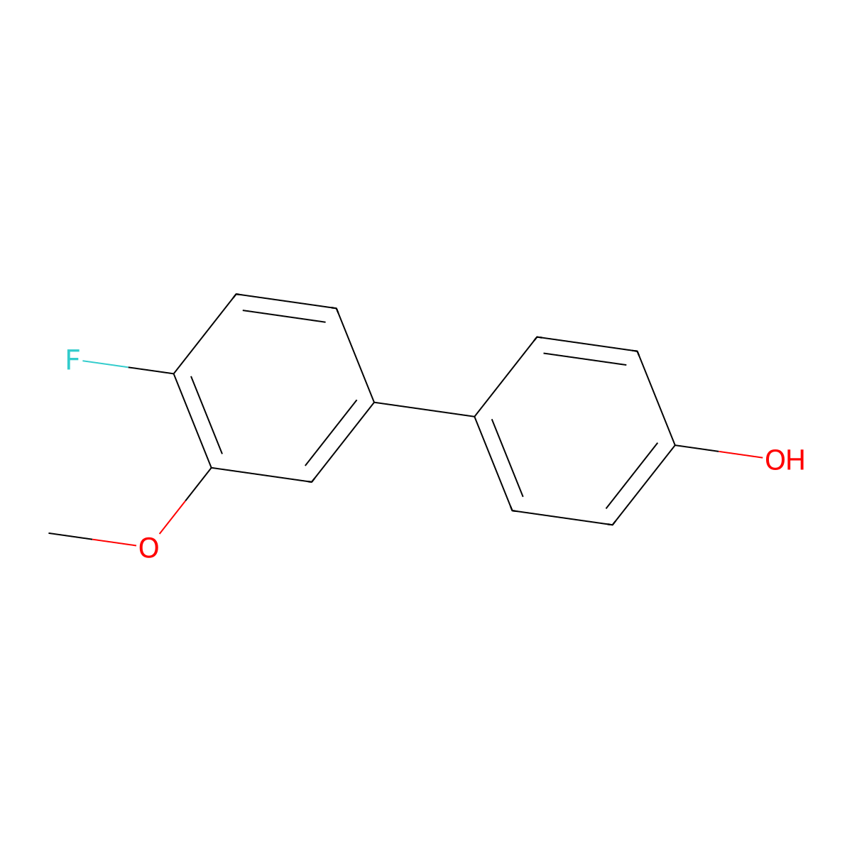 4-(4-Fluoro-3-methoxyphenyl)phenol molecular structure, CAS 64465-63-0