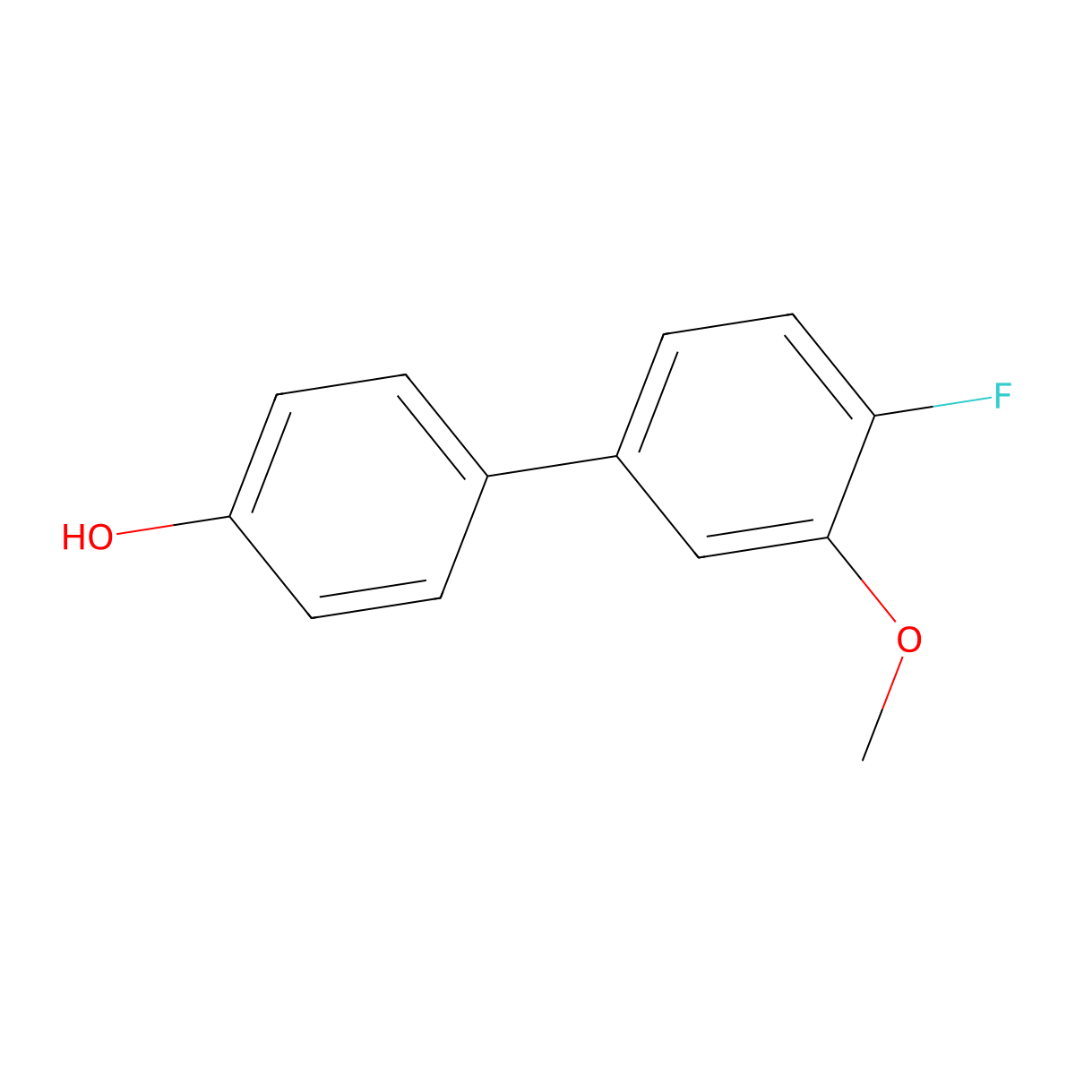 4-(4-Fluoro-3-methoxyphenyl)phenol molecular structure, CAS 64465-63-0