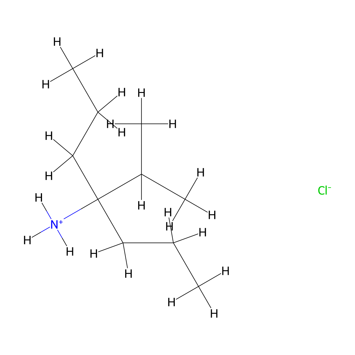4-(Propan-2-yl)heptan-4-amine--hydrogen chloride (1/1) molecular structure, CAS 64467-42-1