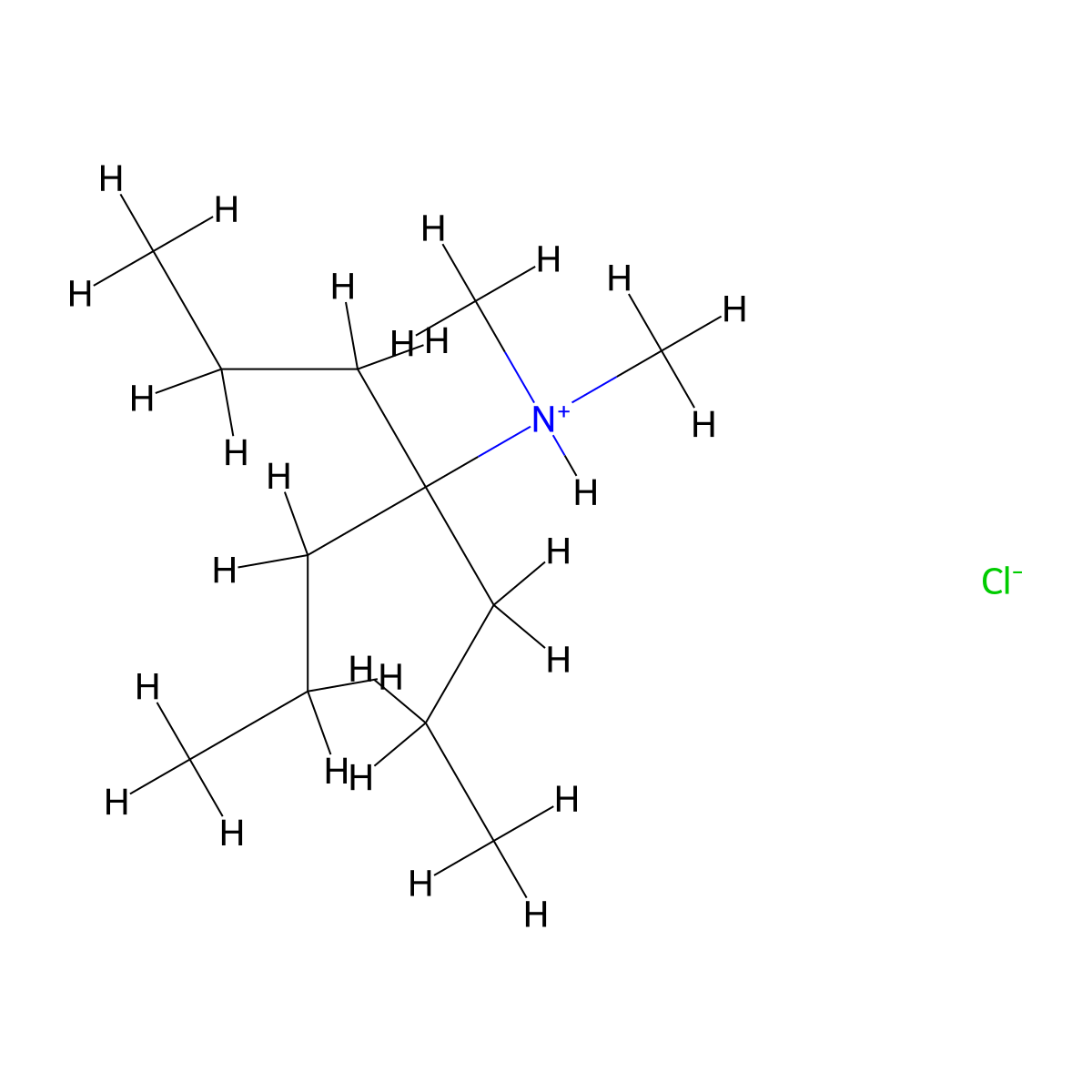 4-Heptanamine, N,N-dimethyl-4-propyl-, hydrochloride molecular structure, CAS 64467-46-5