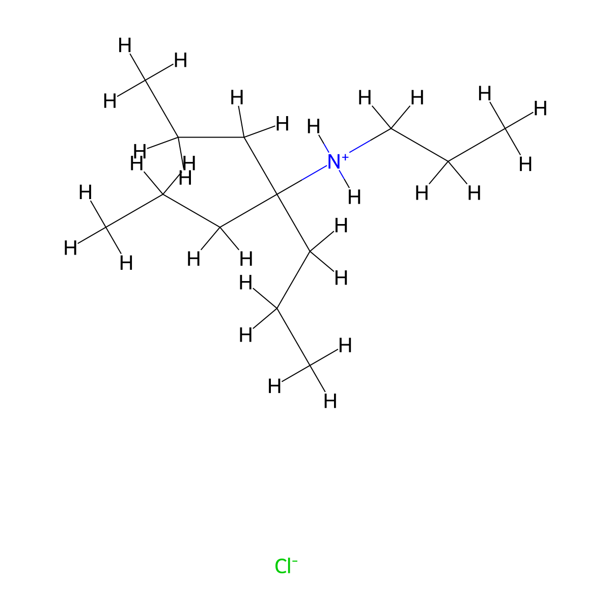 4-Heptanamine, N,4-dipropyl-, hydrochloride molecular structure, CAS 64467-50-1