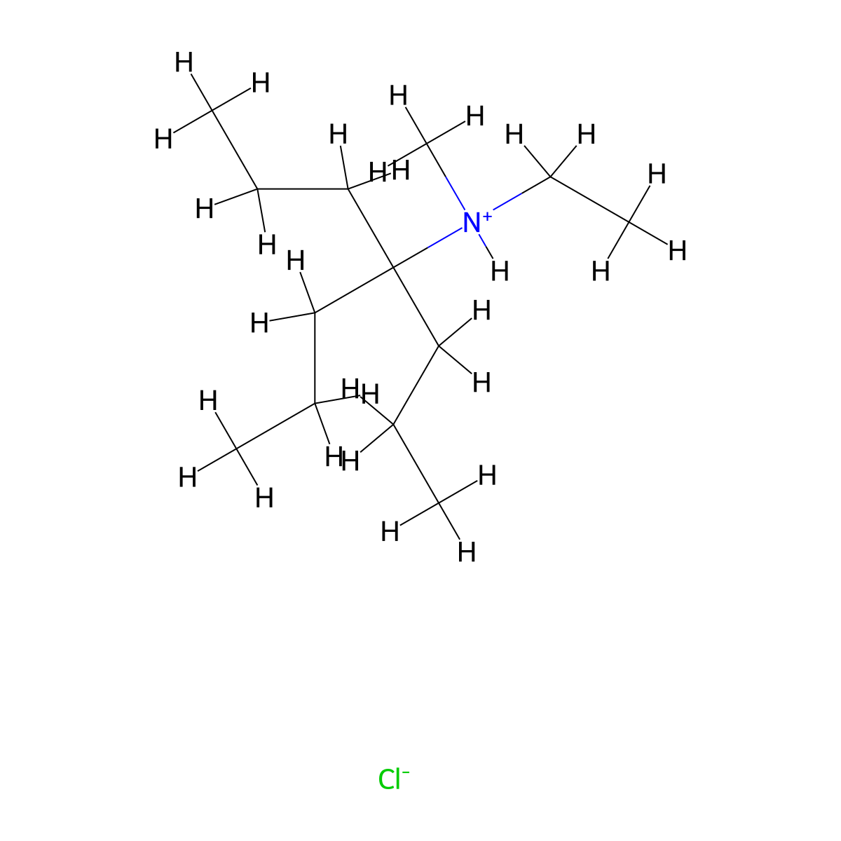 4-Heptanamine, N-ethyl-N-methyl-4-propyl-, hydrochloride molecular structure, CAS 64467-51-2