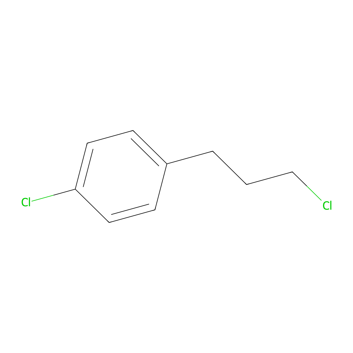 1-Chloro-4-(3-chloropropyl)benzene molecular structure, CAS 64473-34-3
