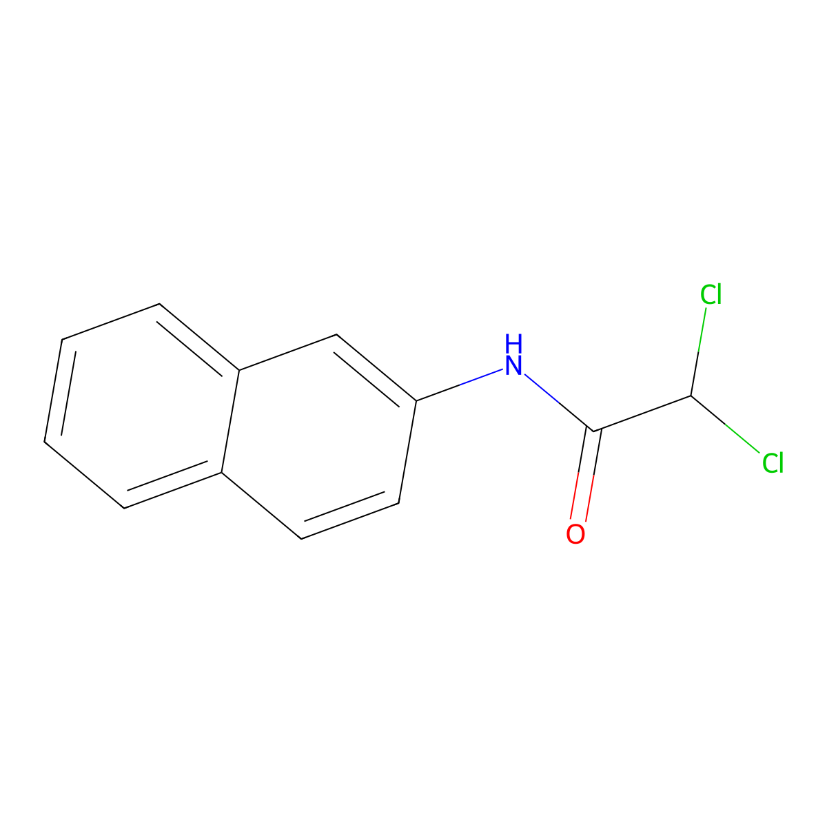 2,2-dichloro-N-(naphthalen-2-yl)acetamide molecular structure, CAS 6448-04-0