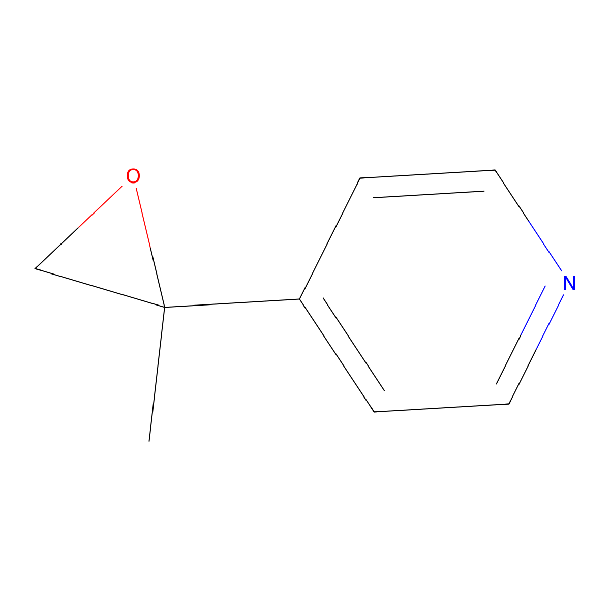 4-(2-Methyloxiran-2-yl)pyridine molecular structure, CAS 64481-22-7
