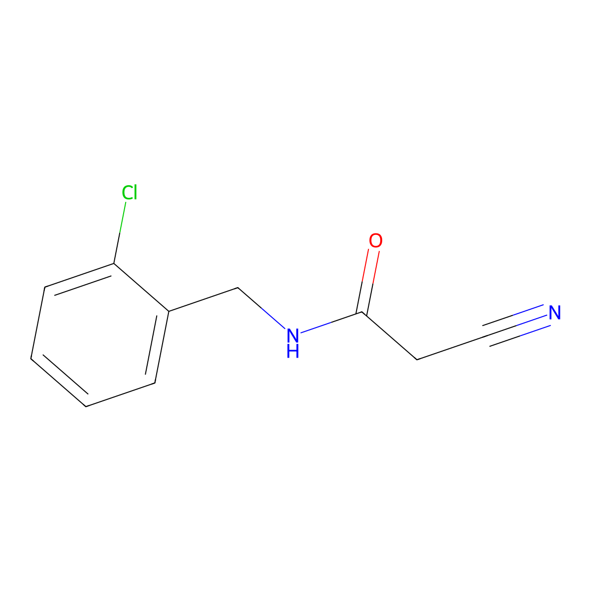 N-(2-chlorobenzyl)-2-cyanoacetamide molecular structure, CAS 64488-07-9