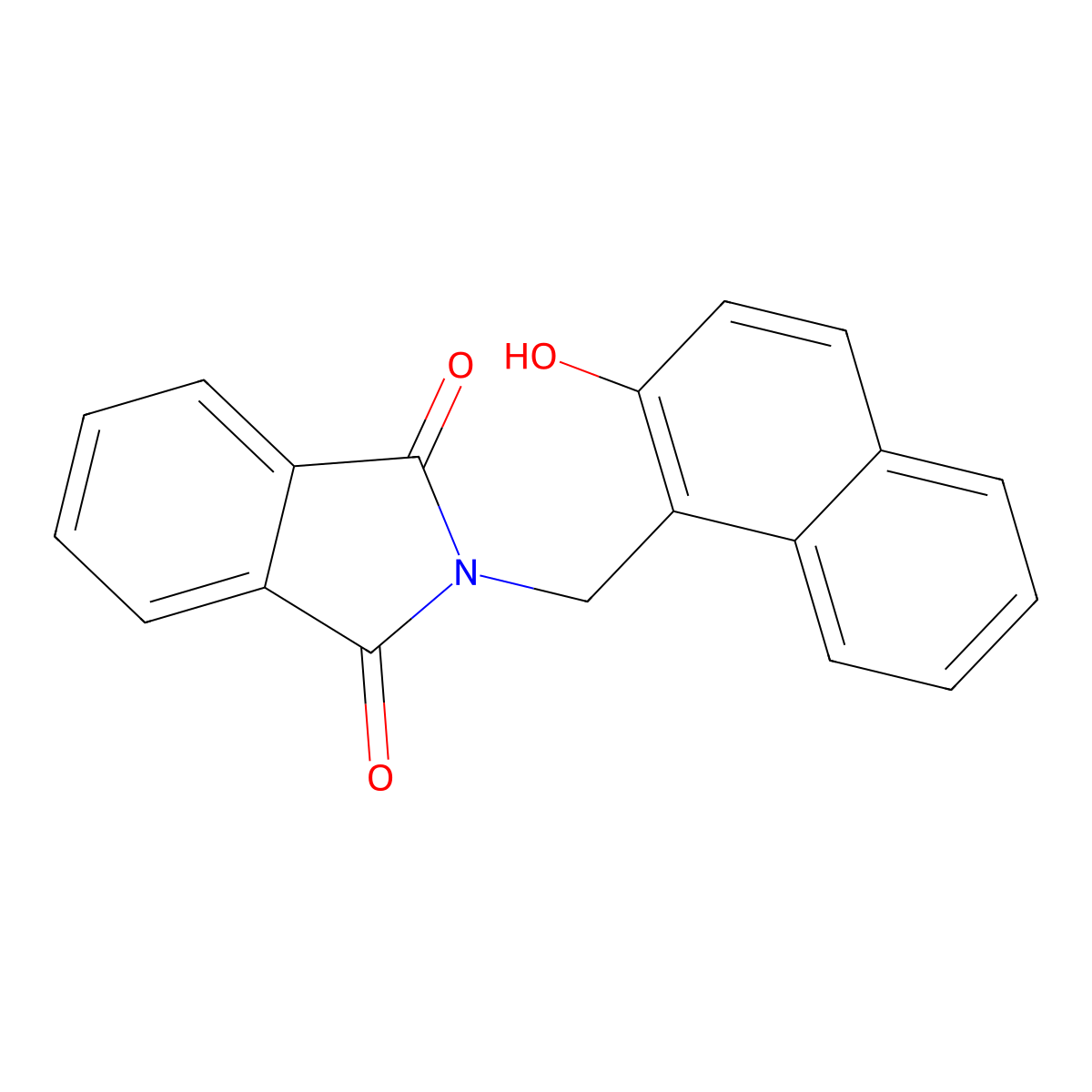 2-[(2-hydroxy-1-naphthyl)methyl]-1H-isoindole-1,3(2H)-dione molecular structure, CAS 64489-92-5