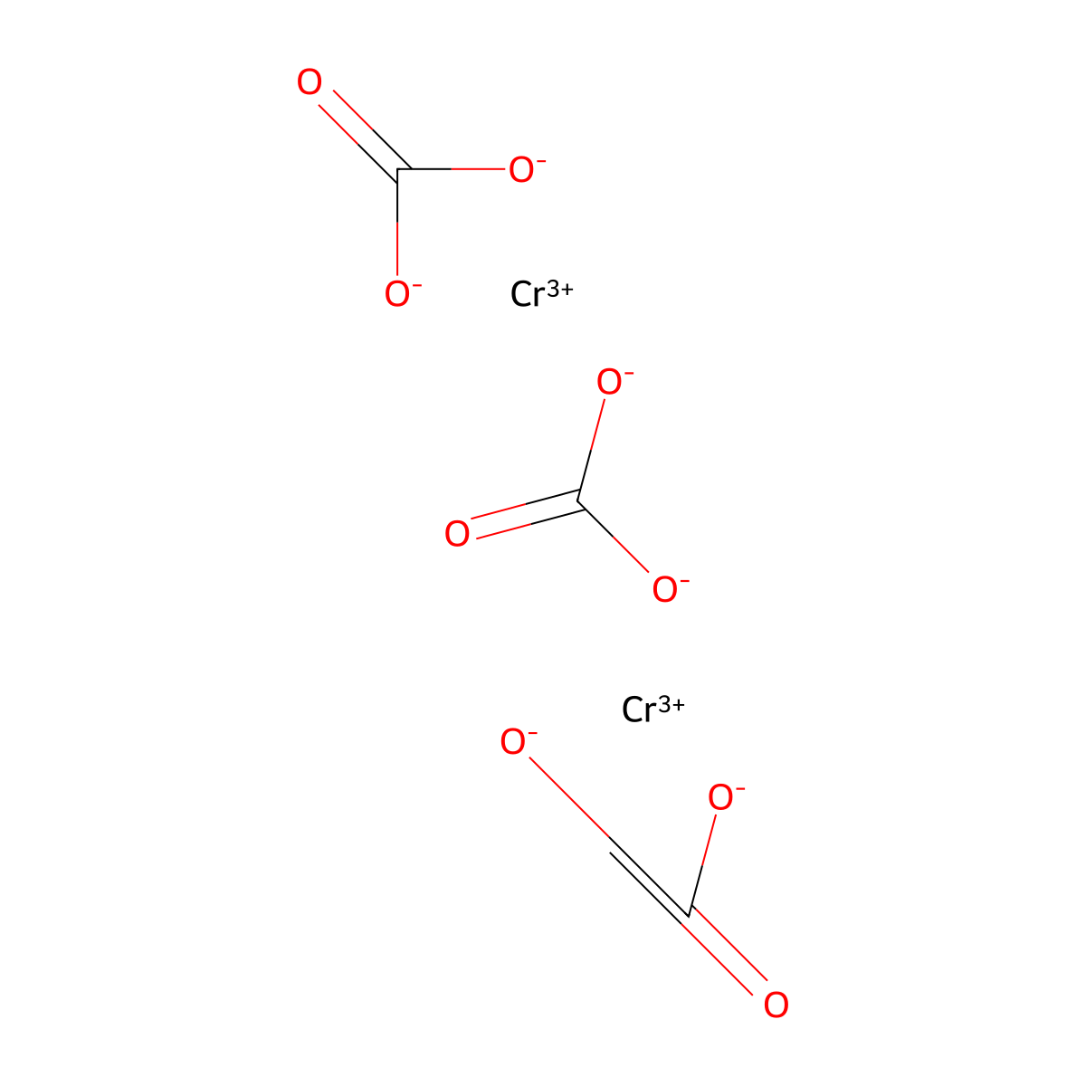 Dichromium tricarbonate molecular structure, CAS 6449-00-9