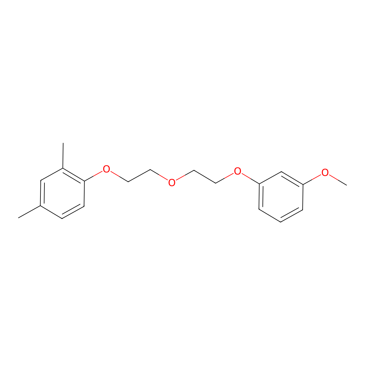 1-{2-[2-(3-Methoxyphenoxy)ethoxy]ethoxy}-2,4-dimethylbenzene molecular structure, CAS 6449-93-0
