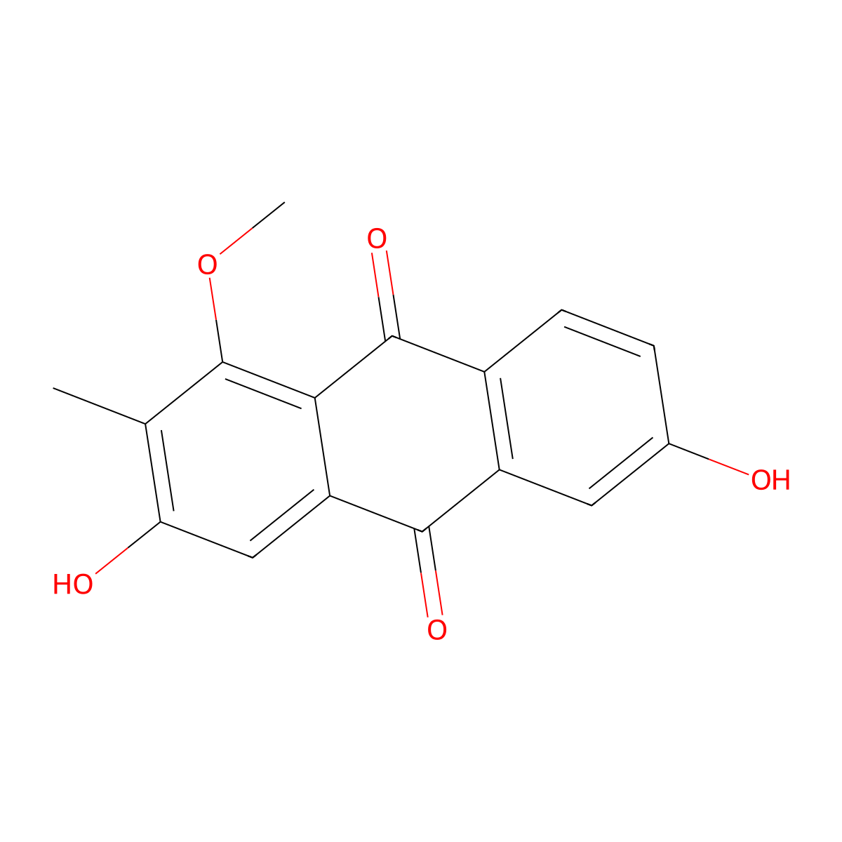 Rubianthraquinone molecular structure, CAS 644967-44-2