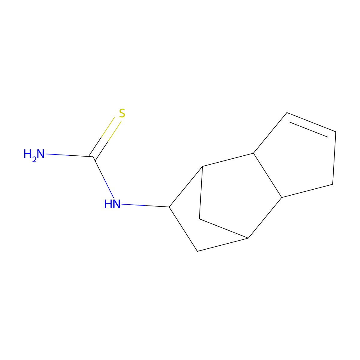 N-tricyclo[5.2.1.0~2,6~]dec-4-en-8-ylthiourea molecular structure, CAS 64498-10-8
