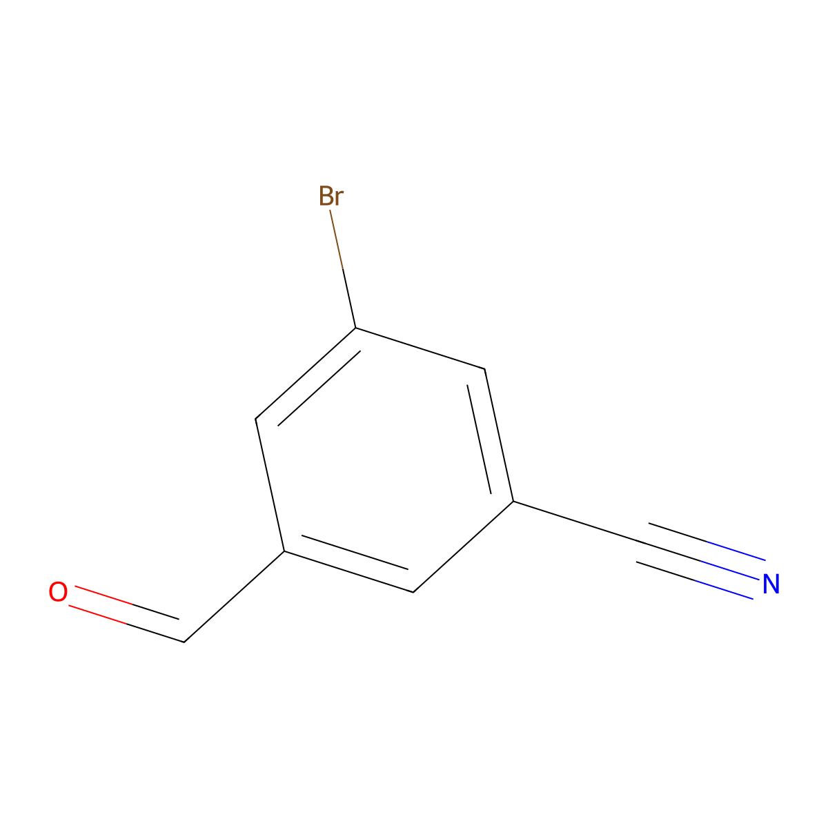 3-Bromo-5-formylbenzonitrile molecular structure, CAS 644982-55-8