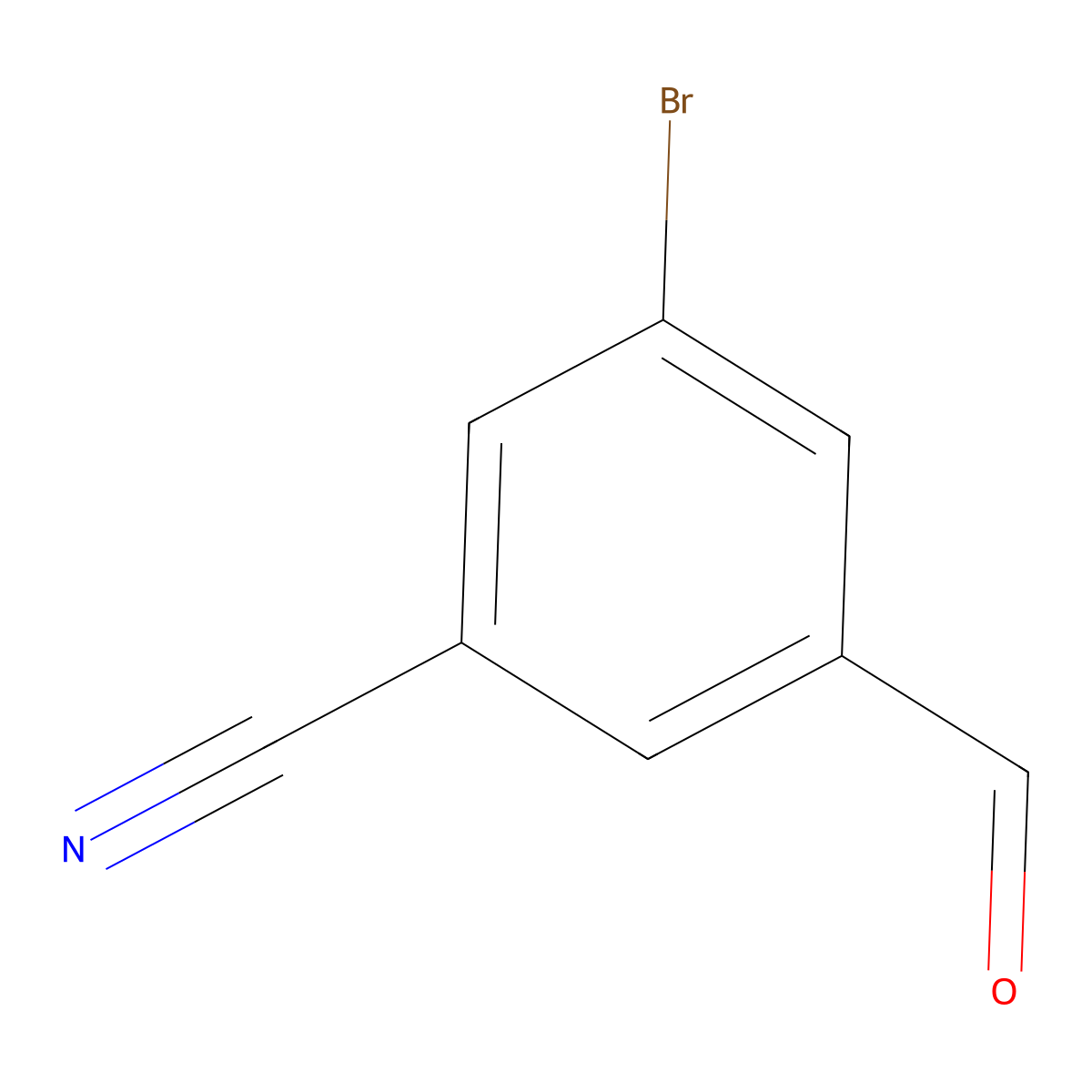 3-Bromo-5-formylbenzonitrile molecular structure, CAS 644982-55-8